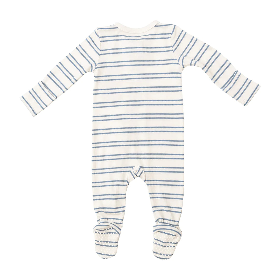 Angel Dear Anchor Rib Stripe Footie