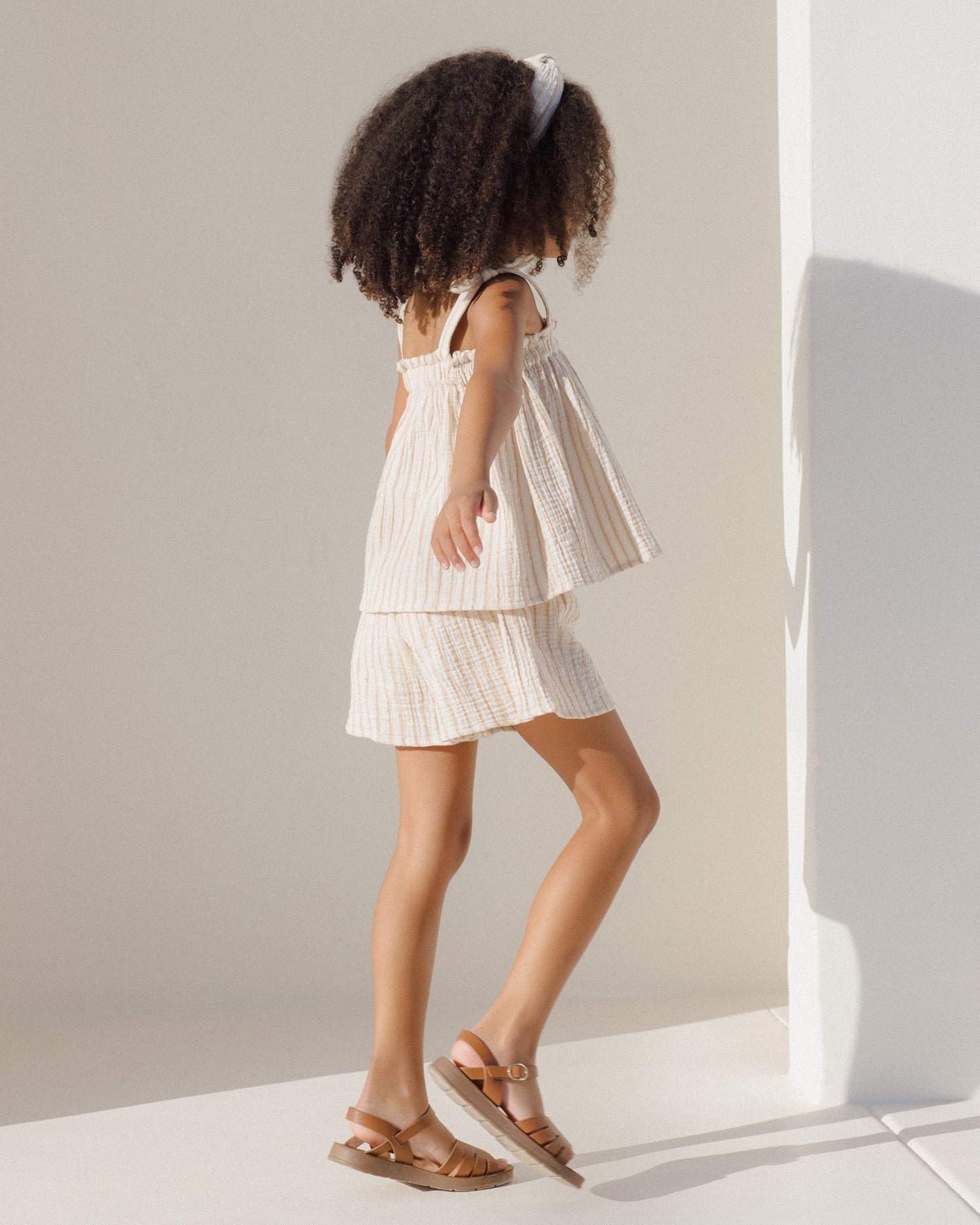 Rylee + Cru Remi Shorts | Marigold Stripe