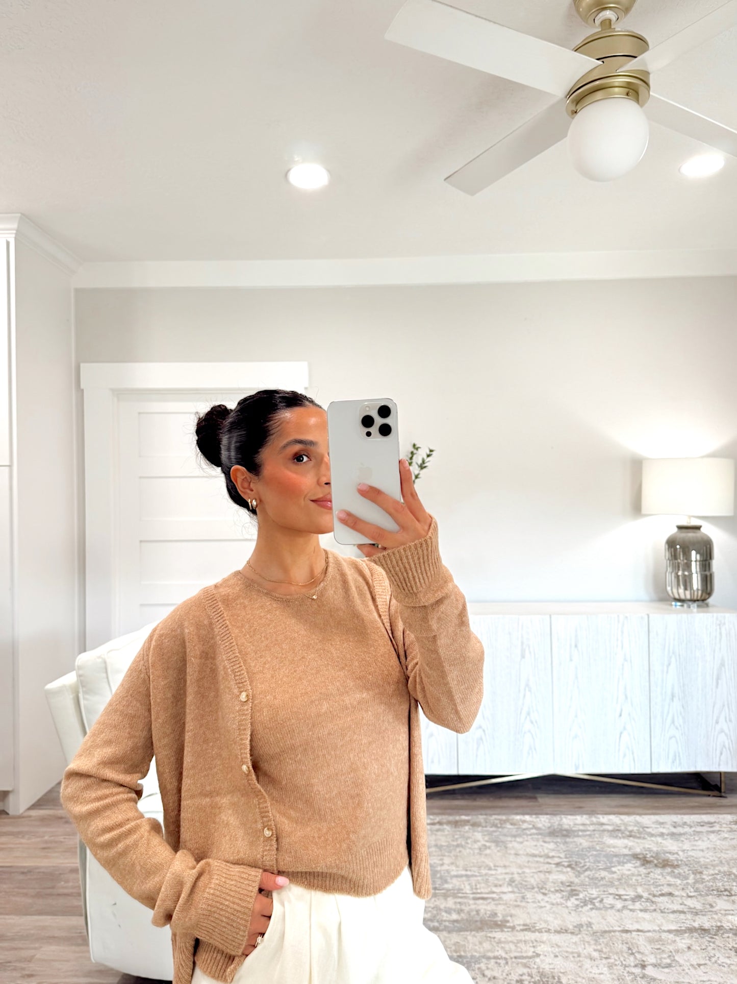 Brushed Tank + Cardigan Set