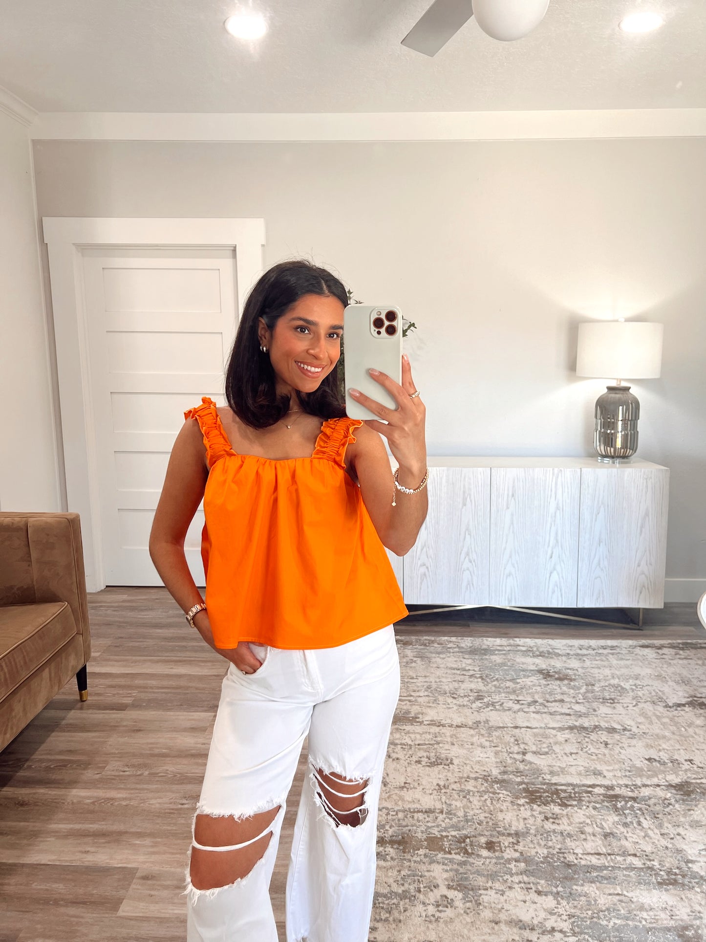 Semi Sweetheart Ruffle Top