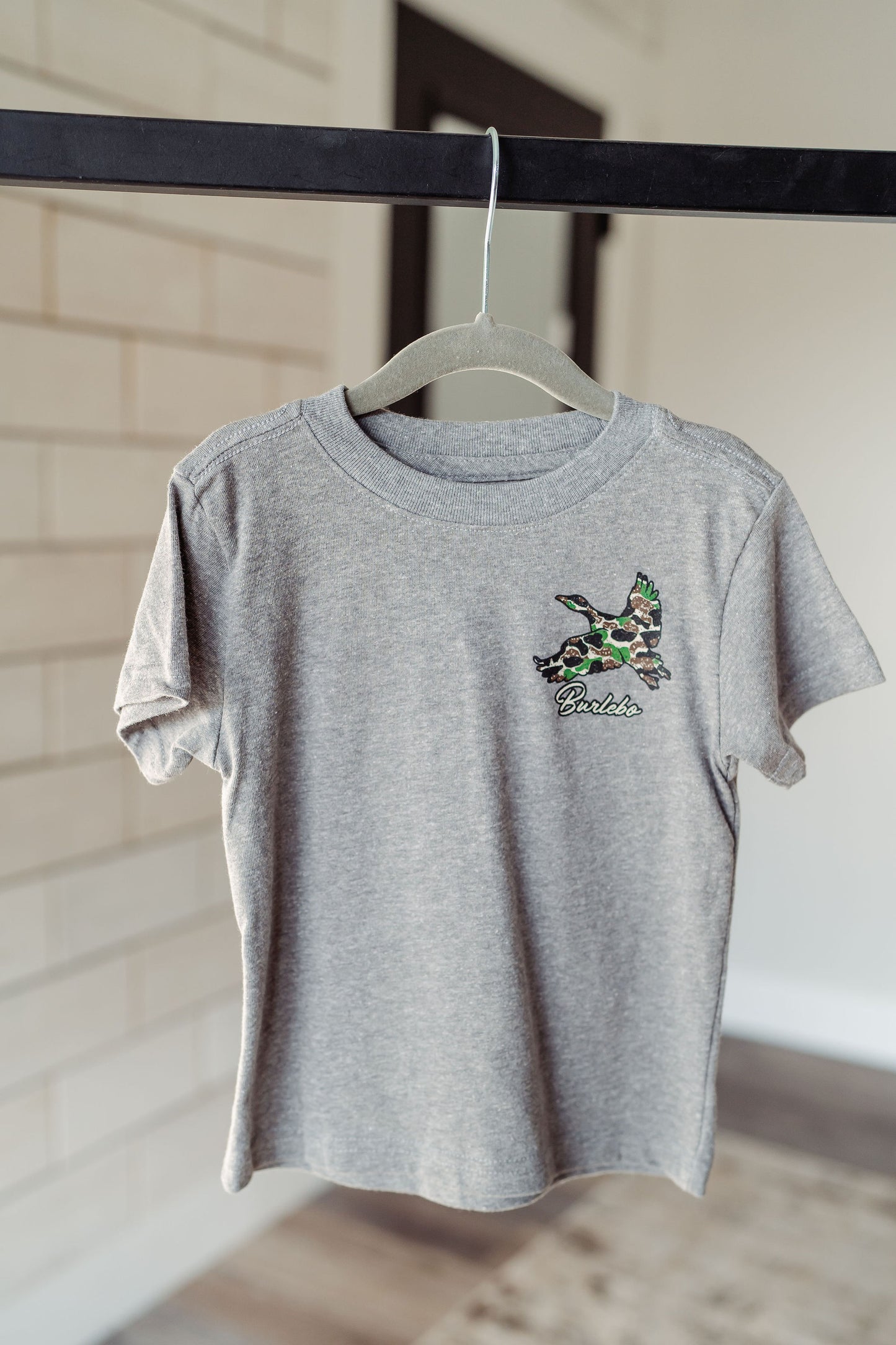 Toddler Burlebo Throwback Camo Flying Duck Tee