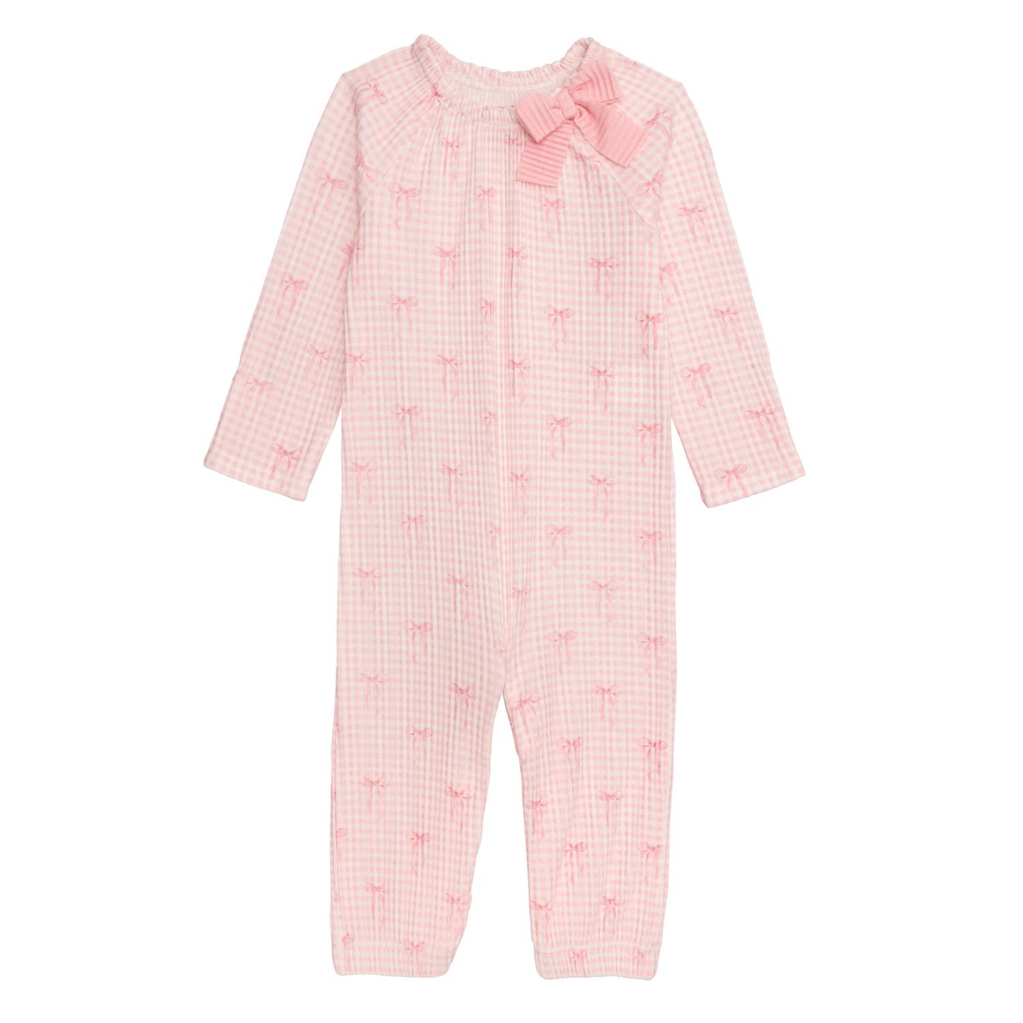 Pink Gingham Bow Gown