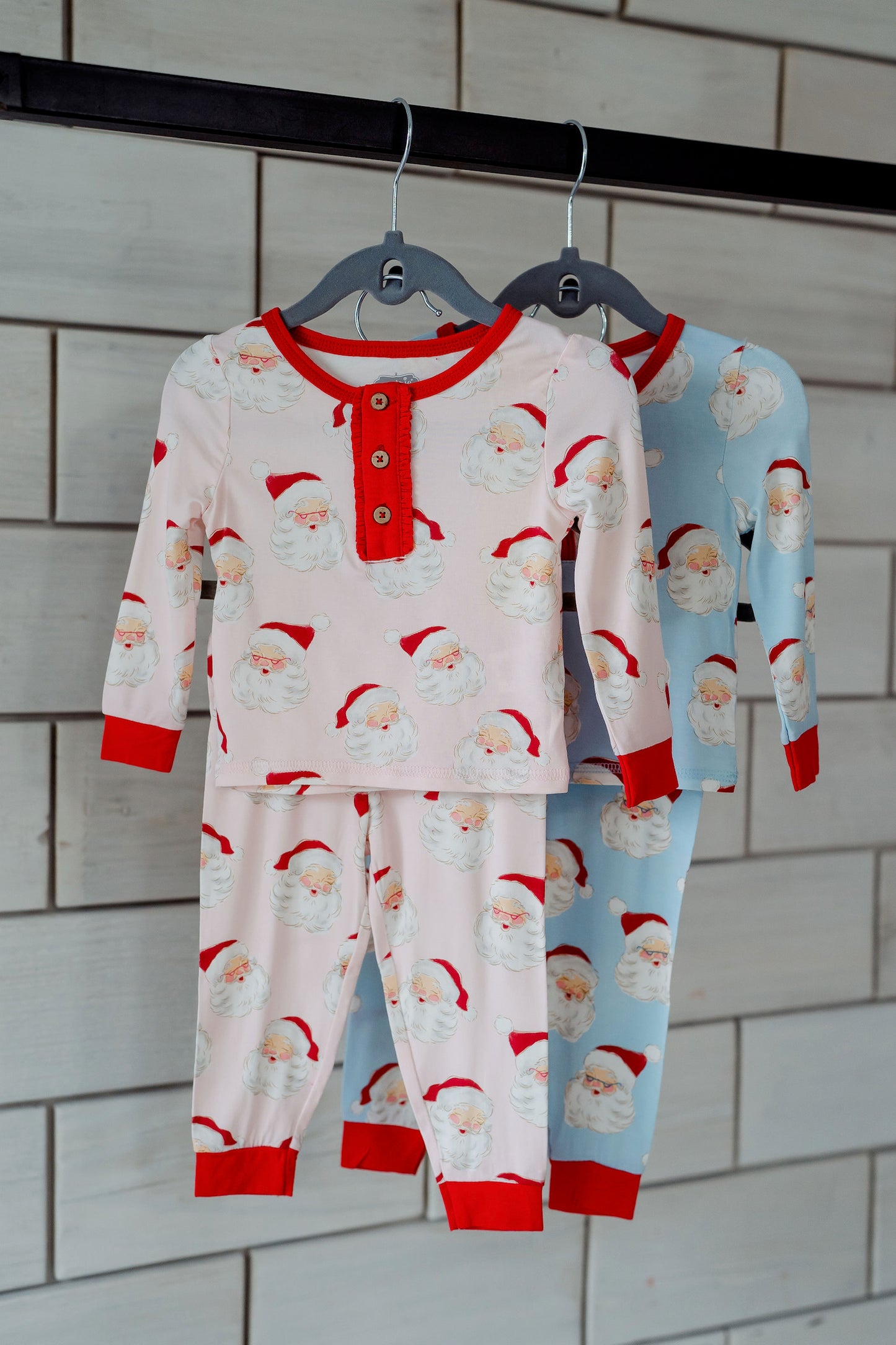 Pink Vintage Santa Toddler Pajamas