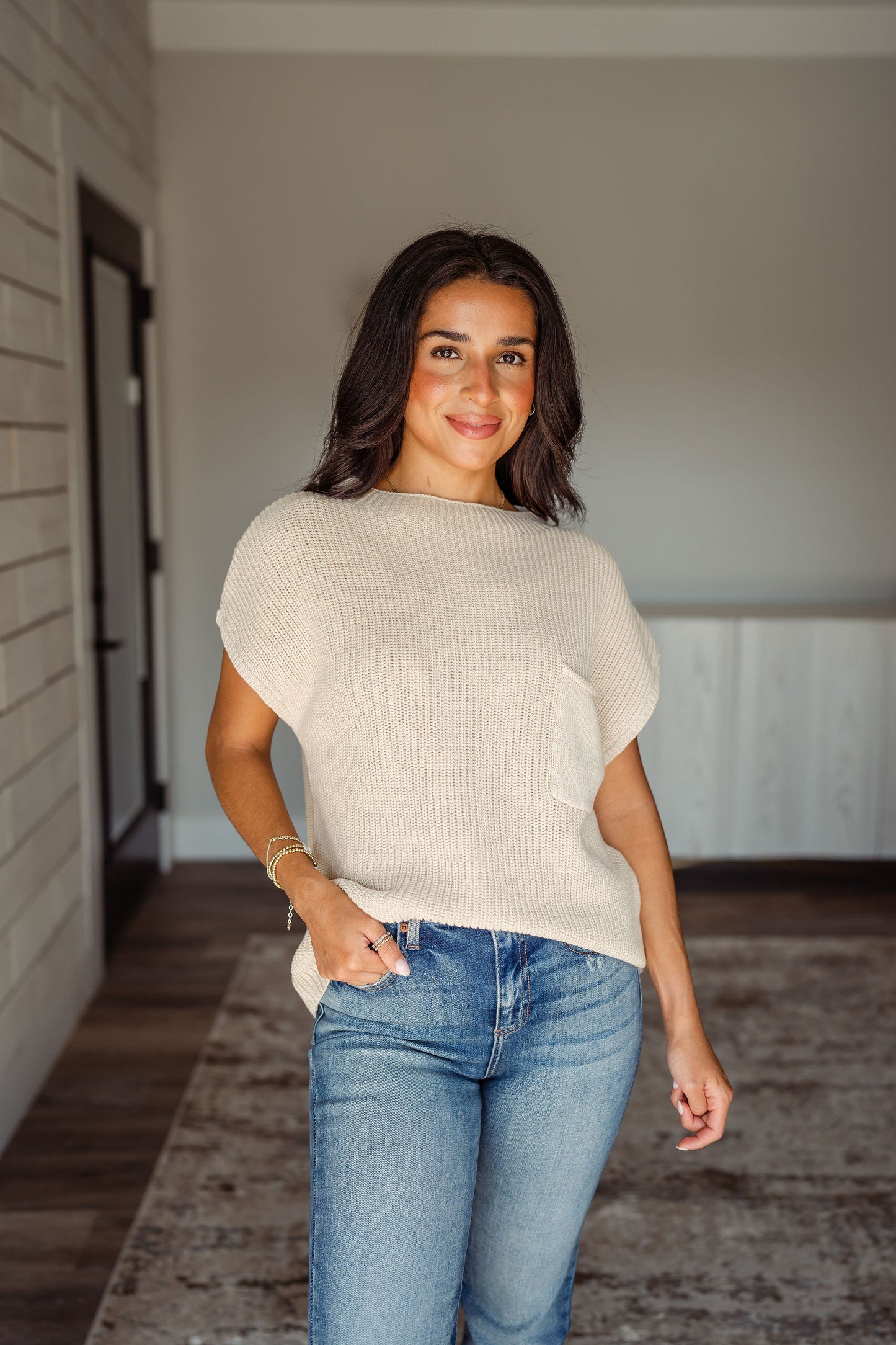 All Day Long Sleeveless Knitted Top