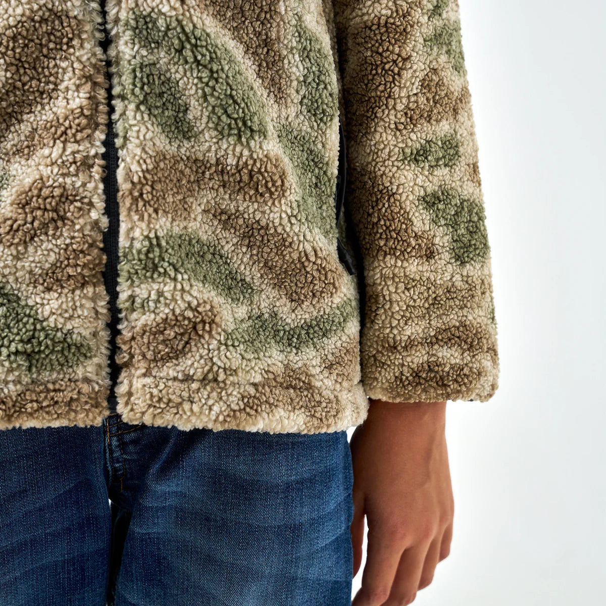 Boys Burlebo Full Zip Jacket - Alpine Camo