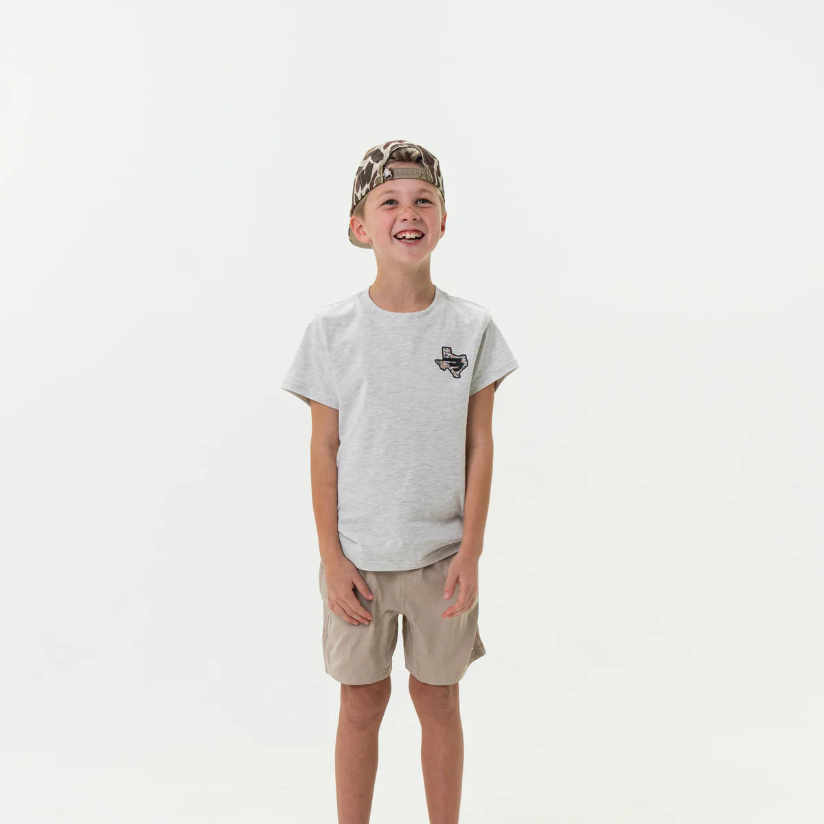 Boys Burlebo Texas Camo Flying B Tee