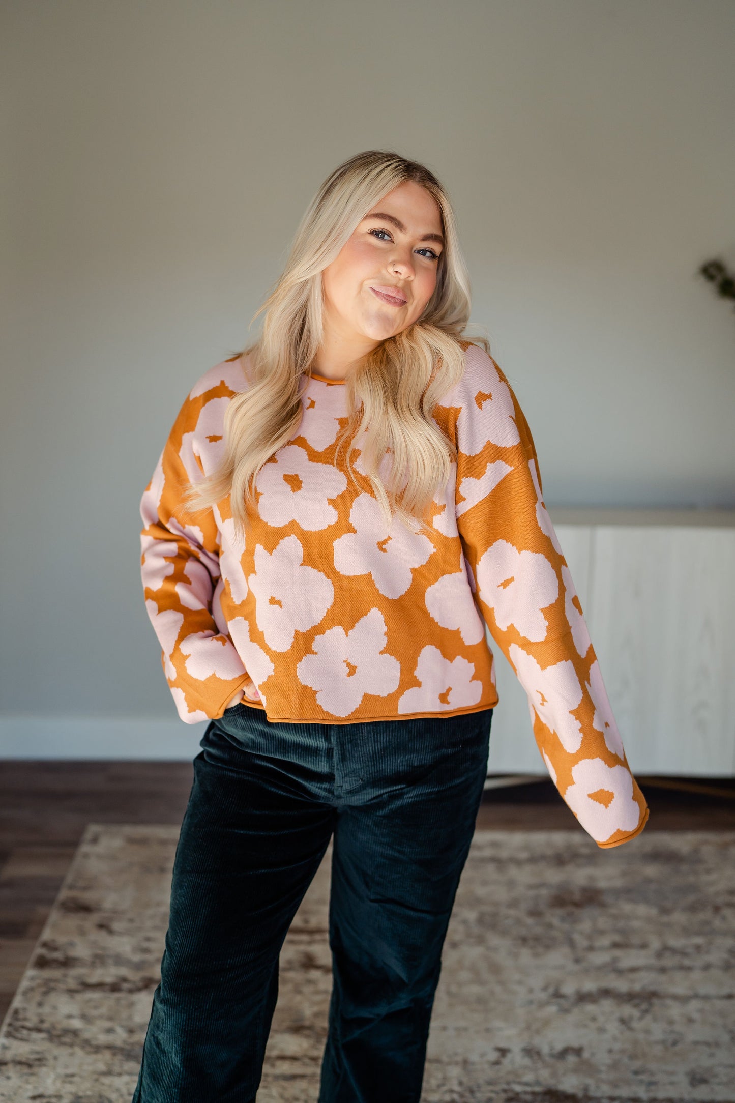 Fall Into Bloom Sweater