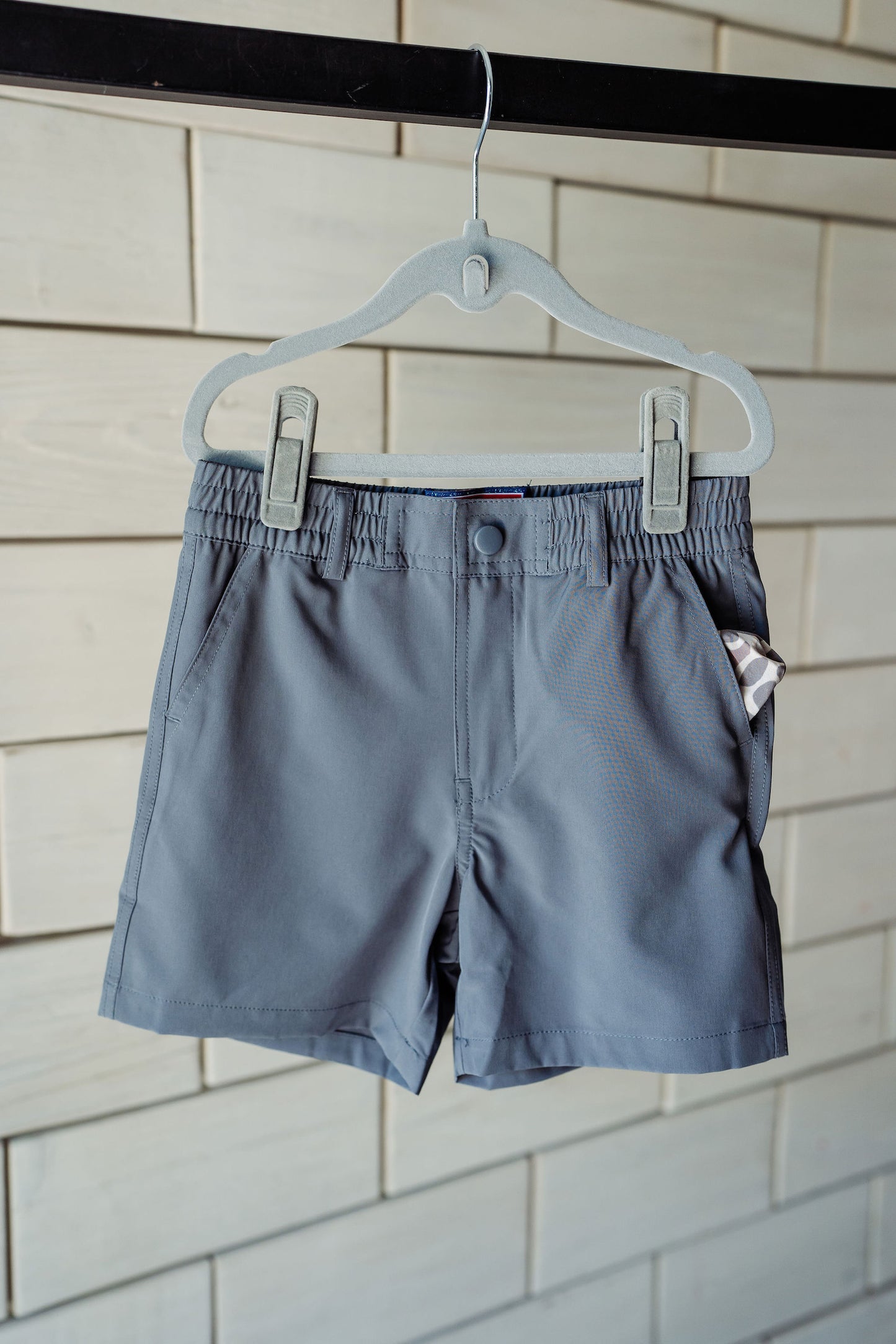 Boys Burlebo Everyday Shorts - River Rock Grey