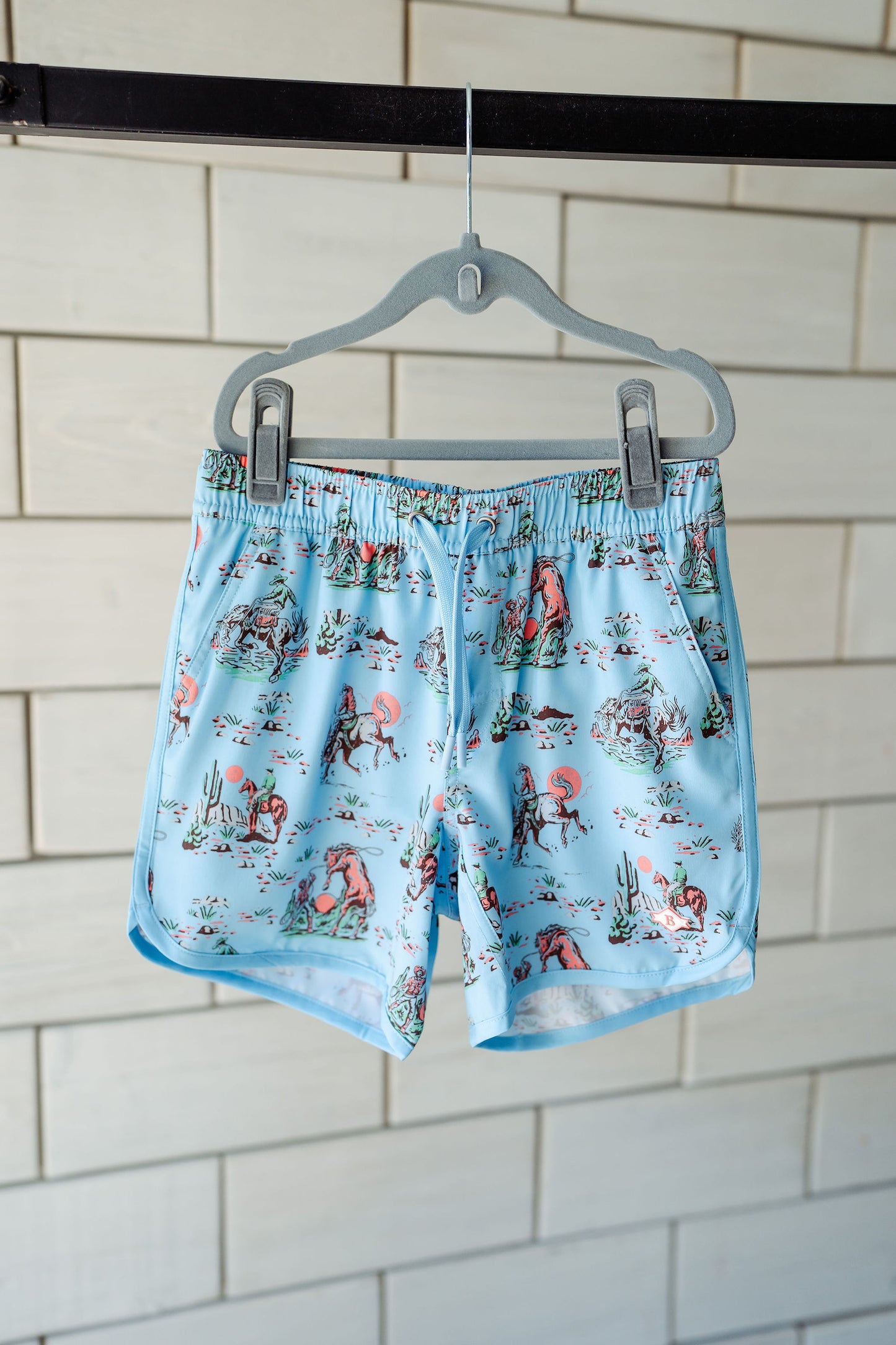 Boys Burlebo Swim Trunk - Cowboy Up