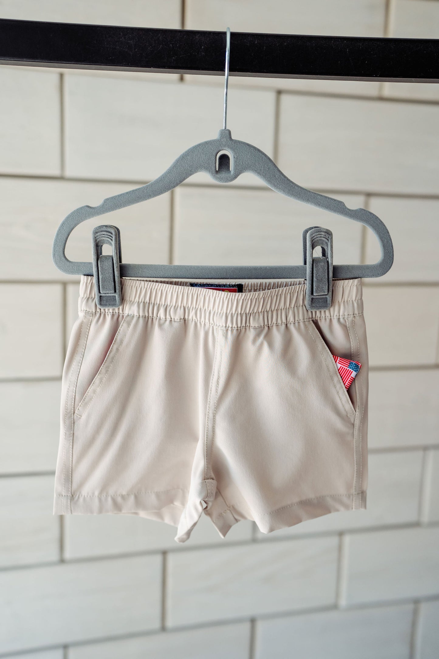 Toddler Burlebo Everyday Shorts - Light Khaki