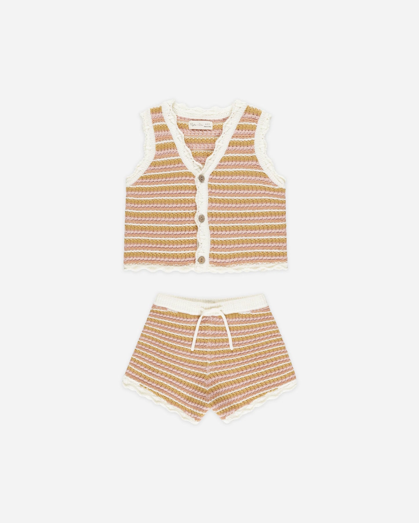 Rylee + Cru Scallop Crochet Kids Set