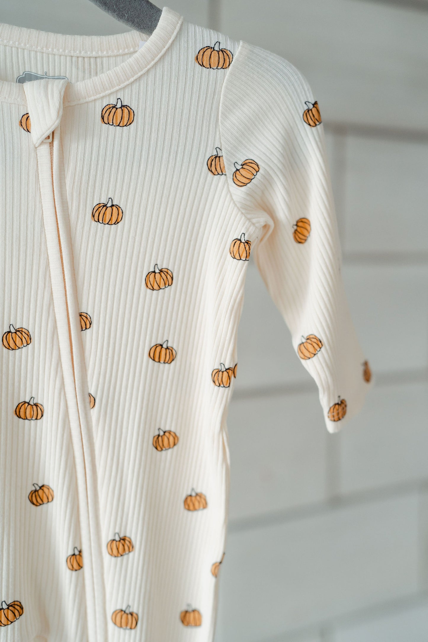 Ditsy Pumpkin Baby Sleeper