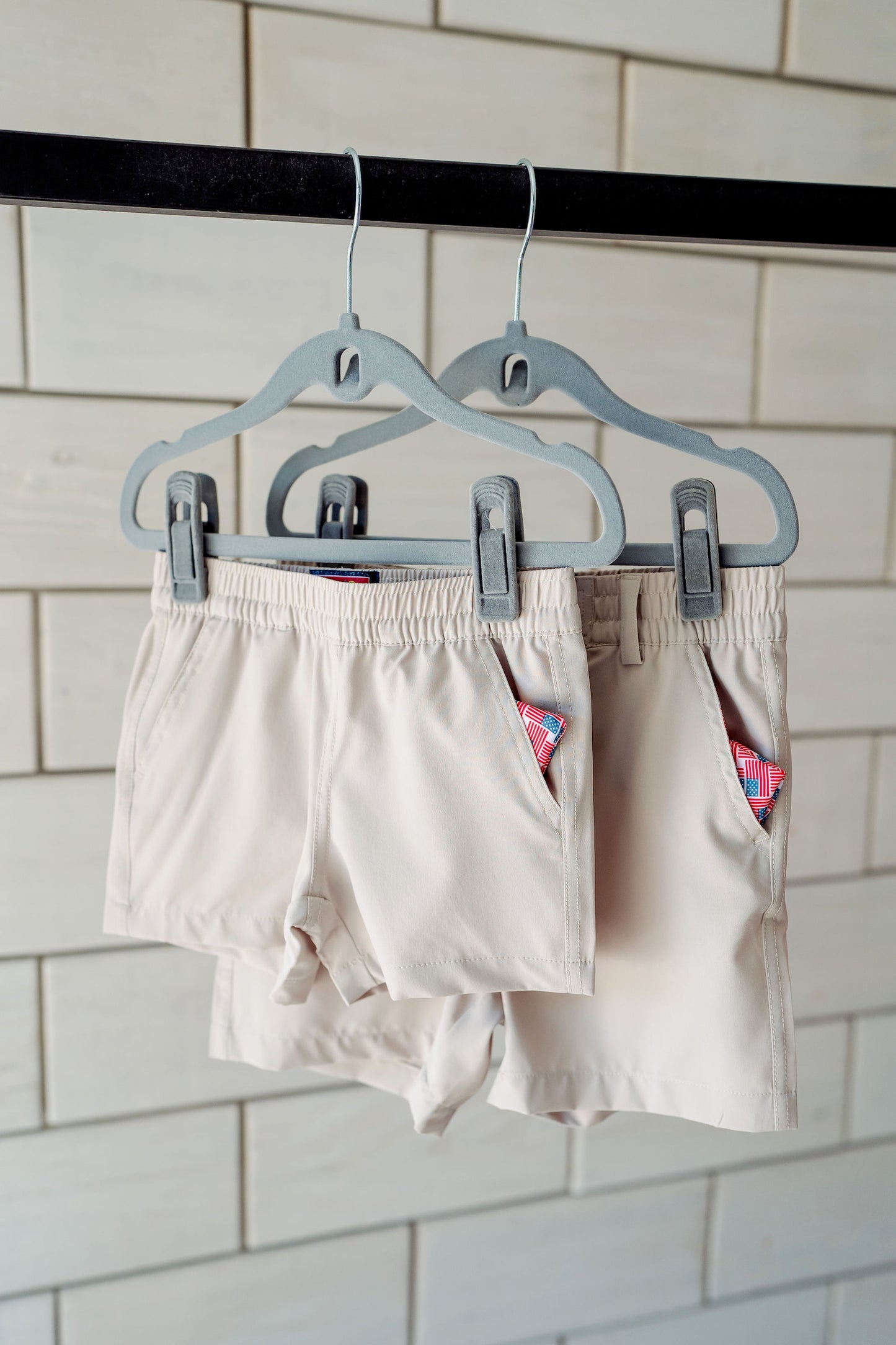 Toddler Burlebo Everyday Shorts - Light Khaki