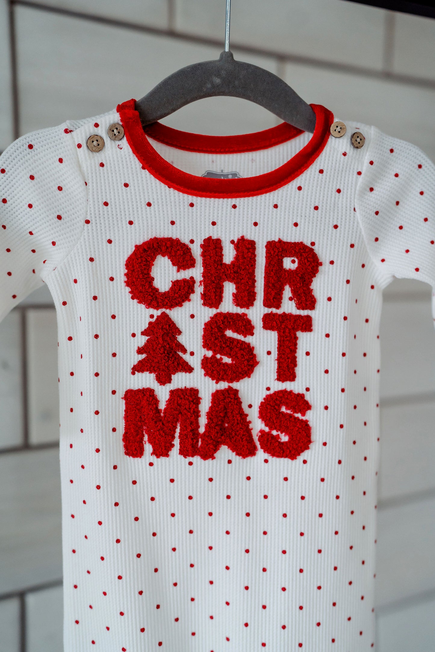 My 1st Christmas Sleeper Gown Set