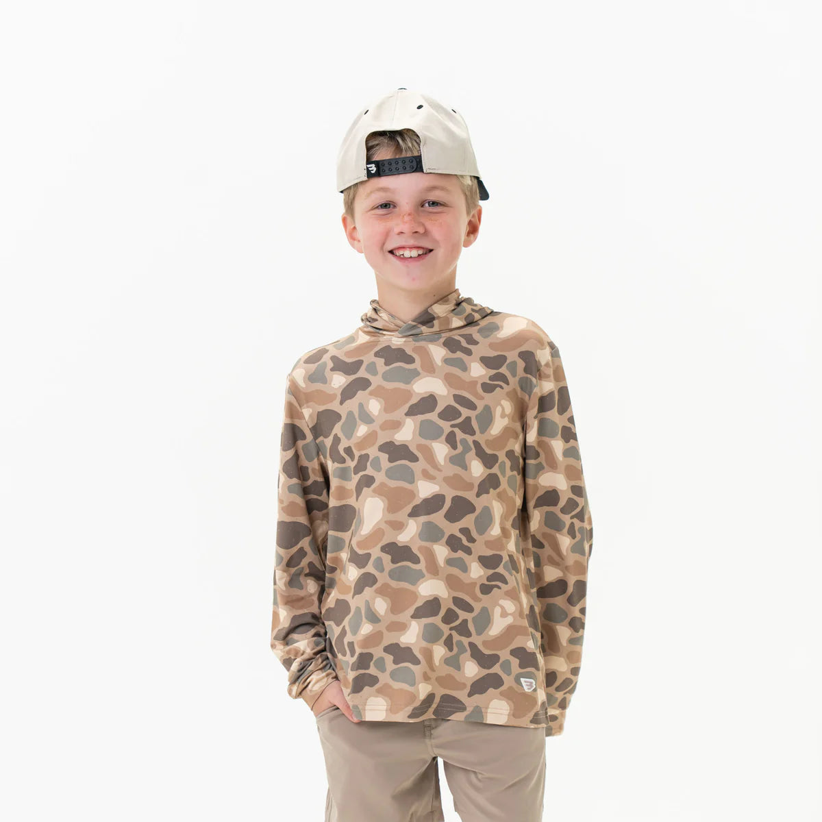 Boys Burlebo Performance Hoodie - Pintail Camo