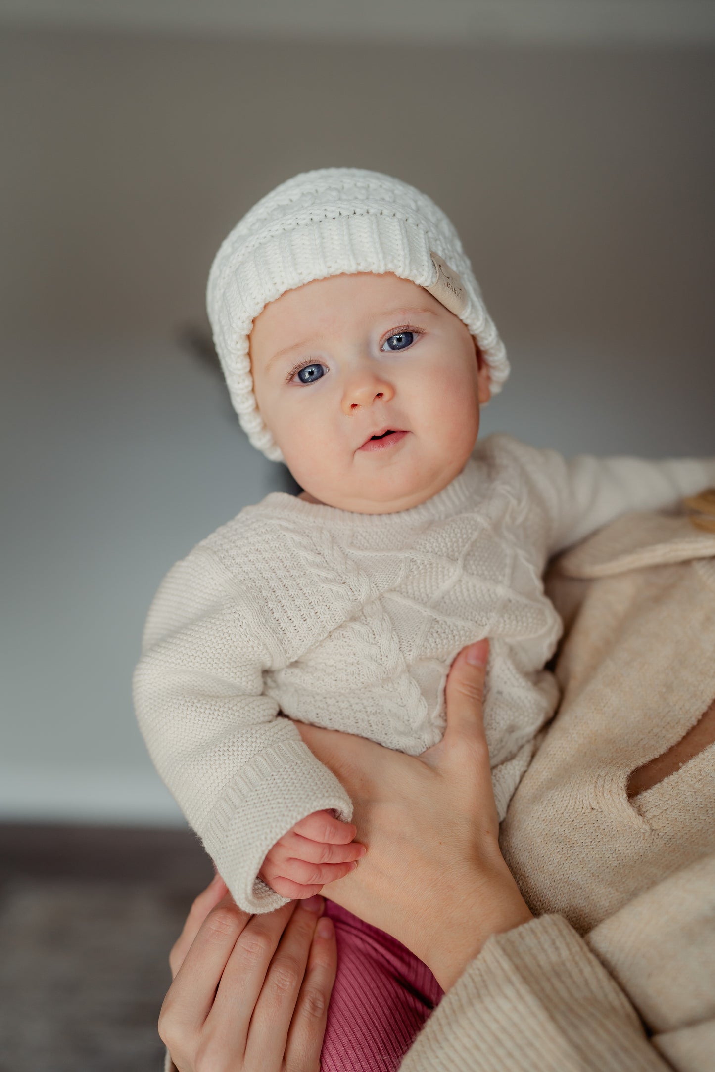 C.C Baby Solid Beanie - Ivory