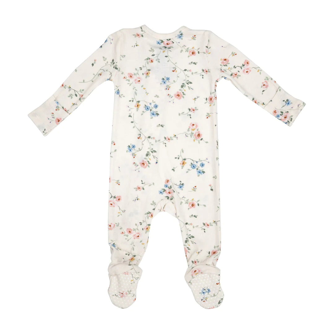 Angel Dear Climbing Roses Rib Footie