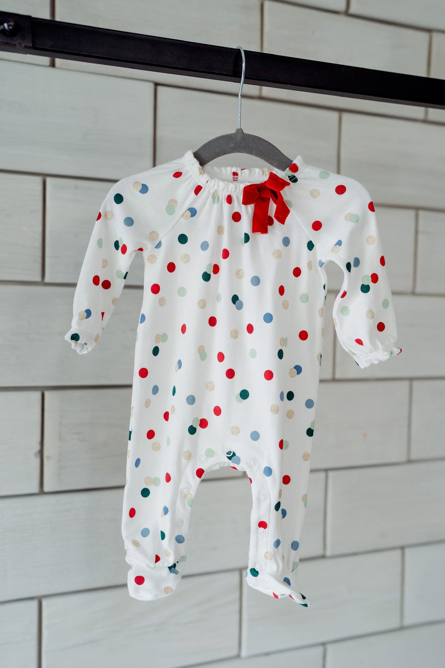 Polka Dot Baby Sleeper Set