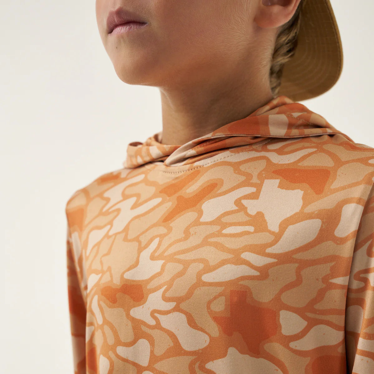 Toddler Burlebo Performance Hoodie - Orange Texas Camo