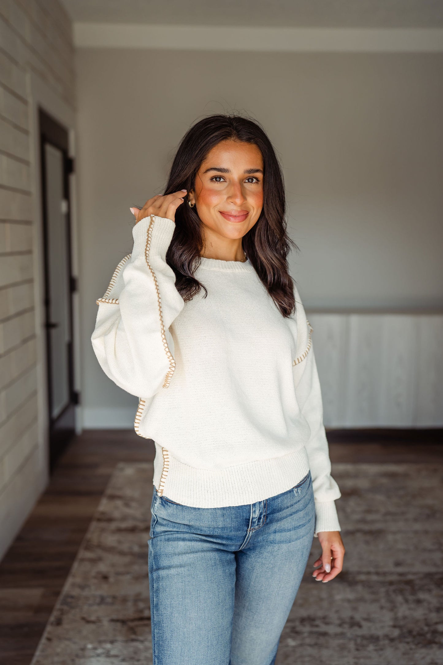 Sadie Stitched Hem Sweater