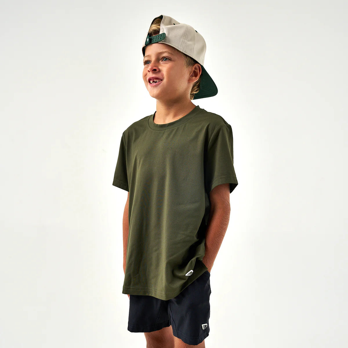 Boys Burlebo Go To Tee - Mallard Green