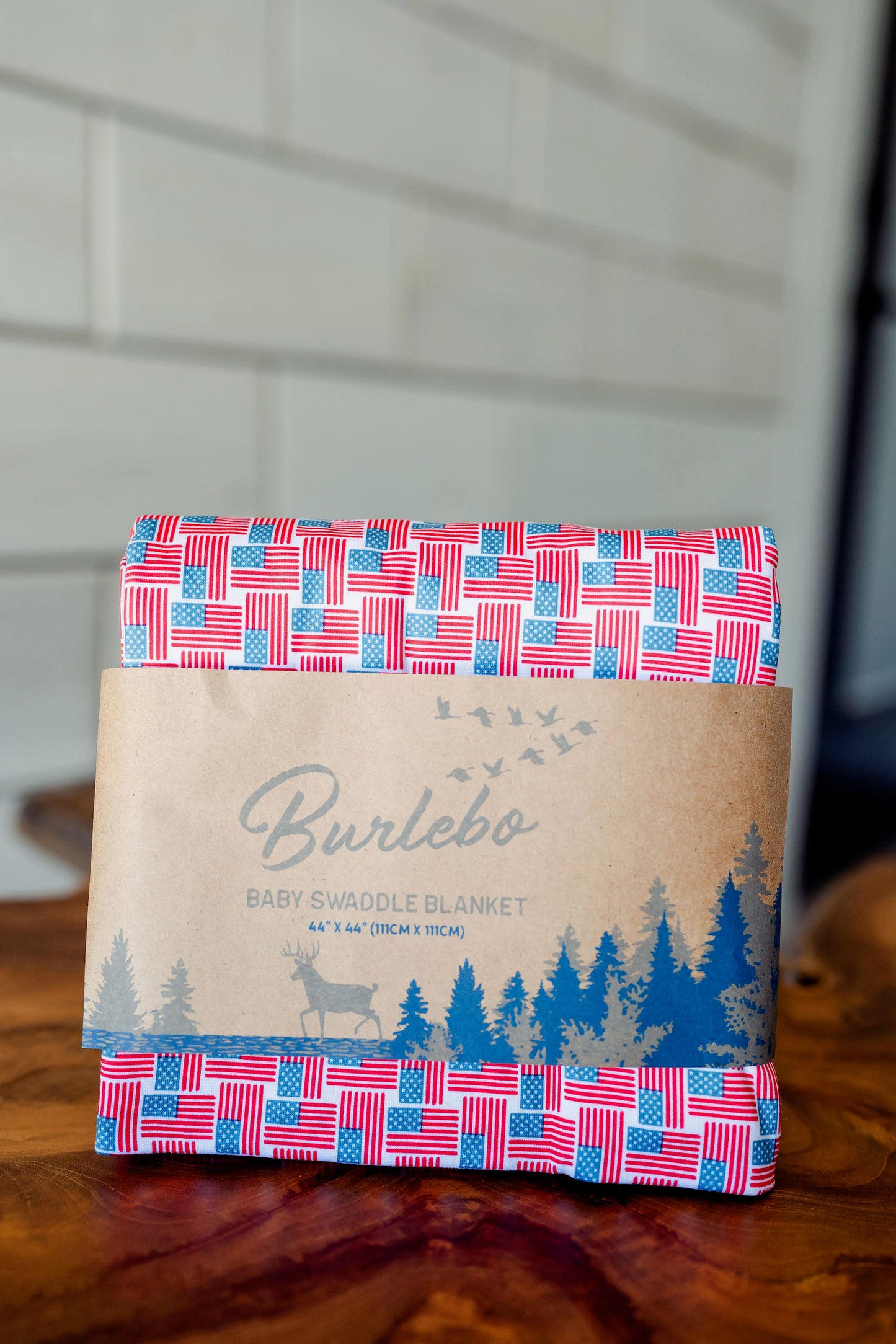 Baby Burlebo American Flag Swaddle