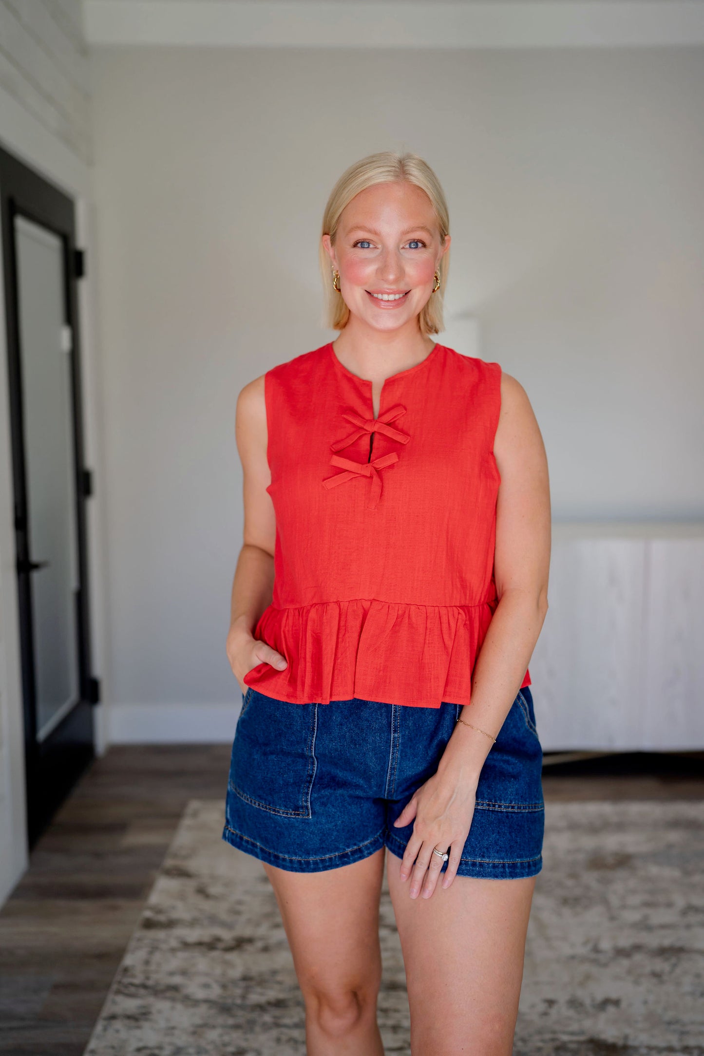 Hattie Peplum Top