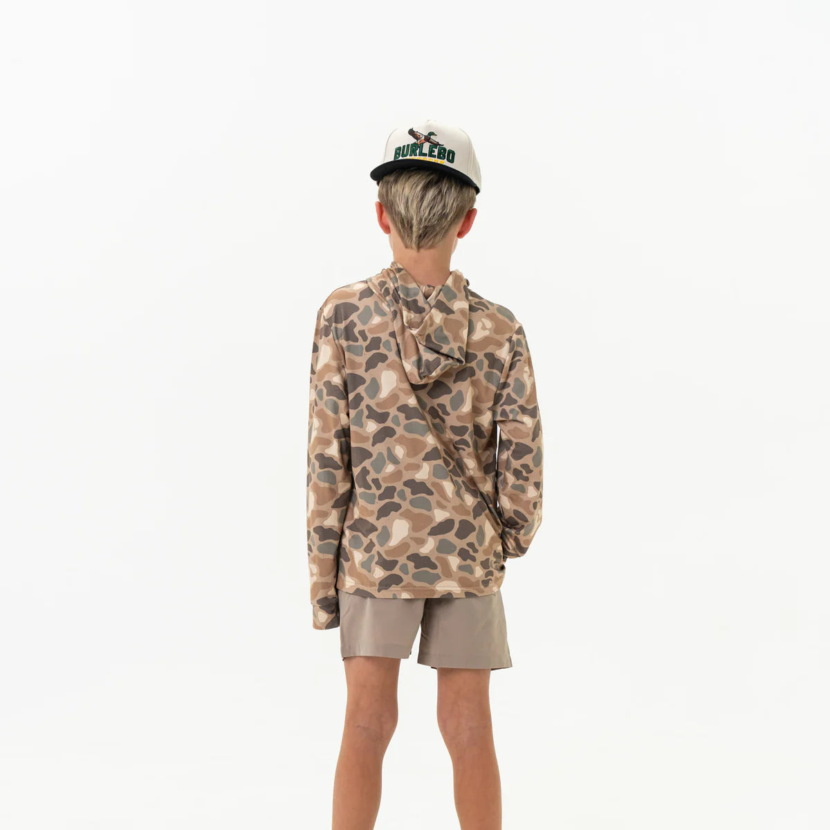 Boys Burlebo Performance Hoodie - Pintail Camo