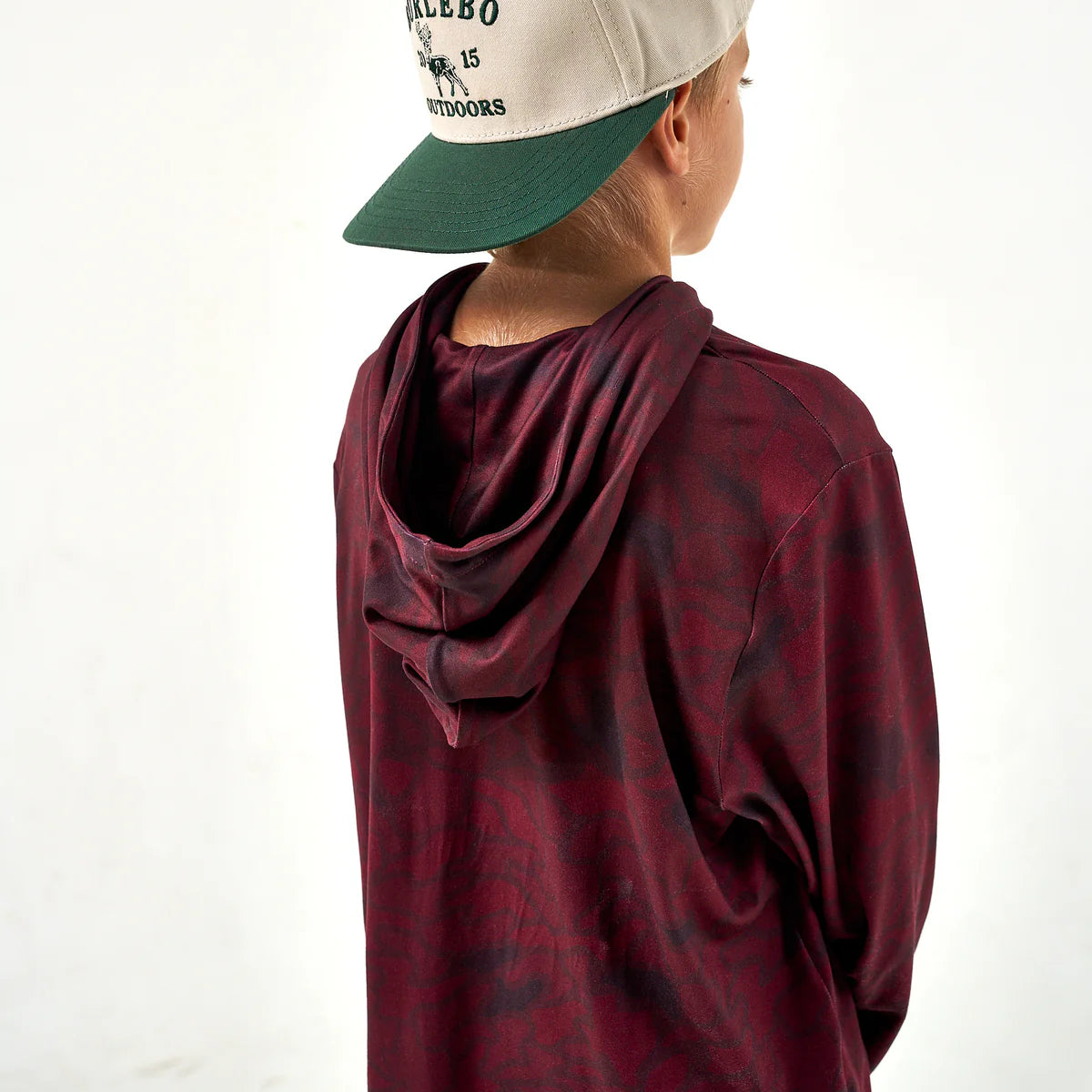 Toddler Burlebo Performance Hoodie - Maroon Texas Camo