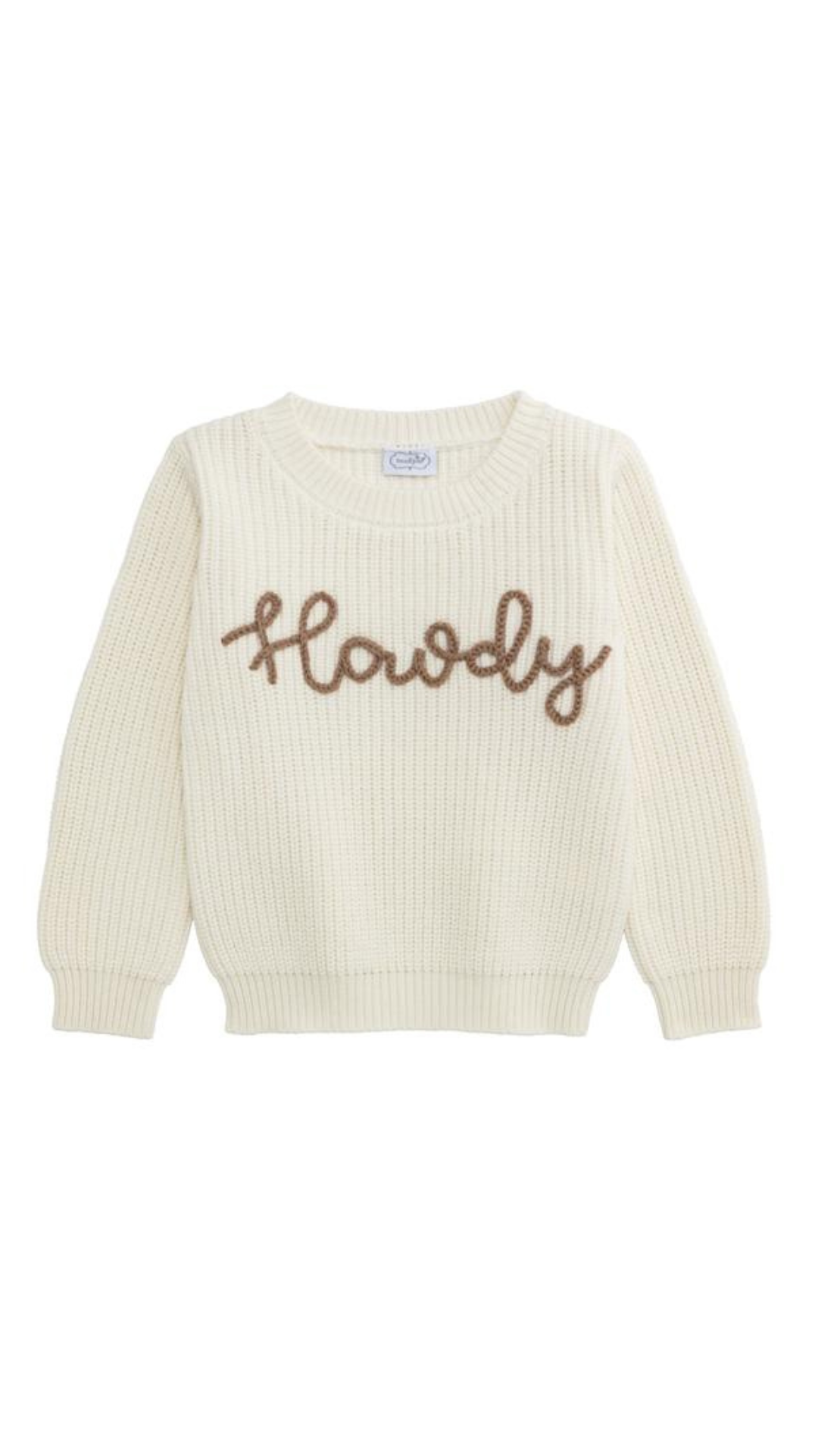Chainstitch Howdy Toddler Sweater