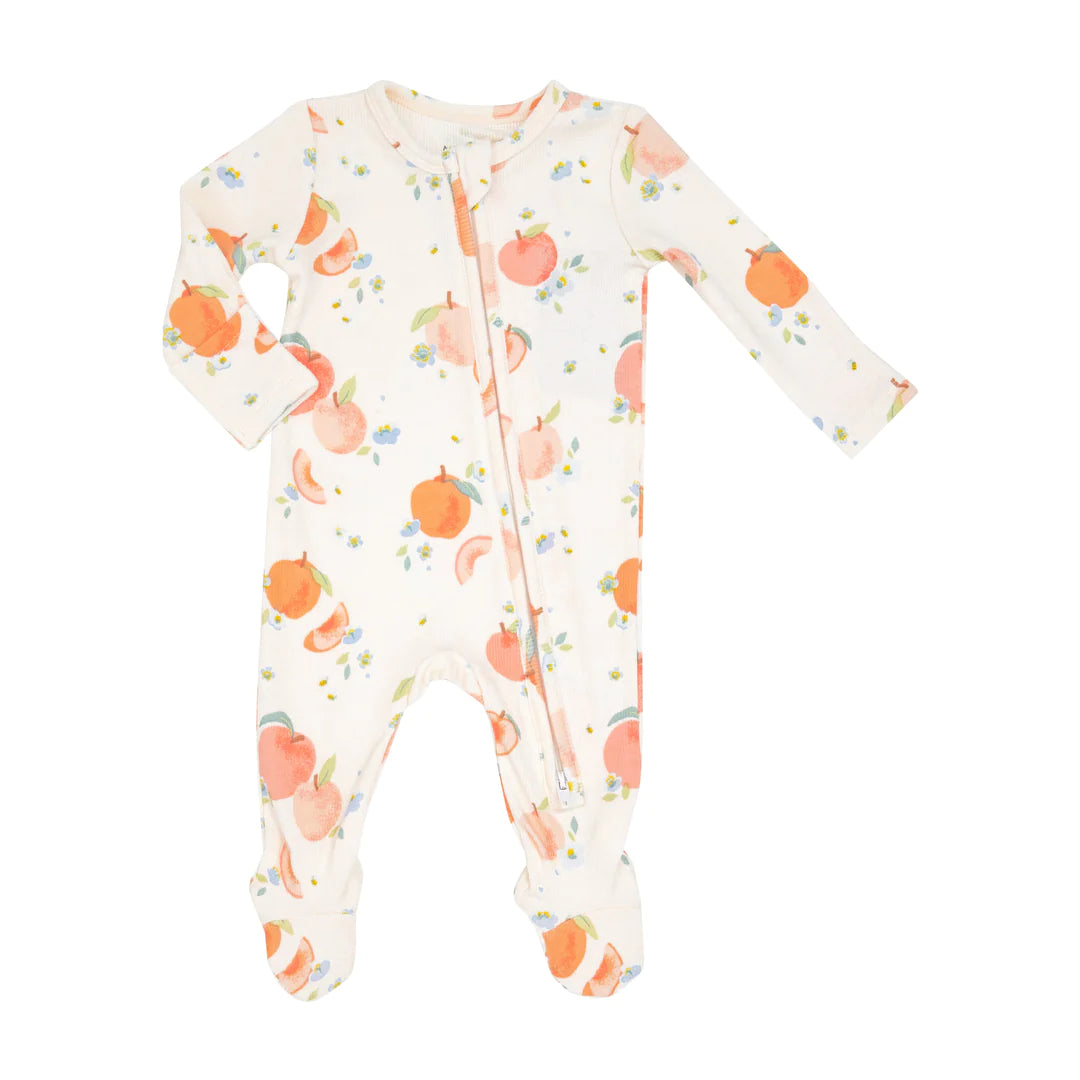 Angel Dear Spring Peaches Rib Footie