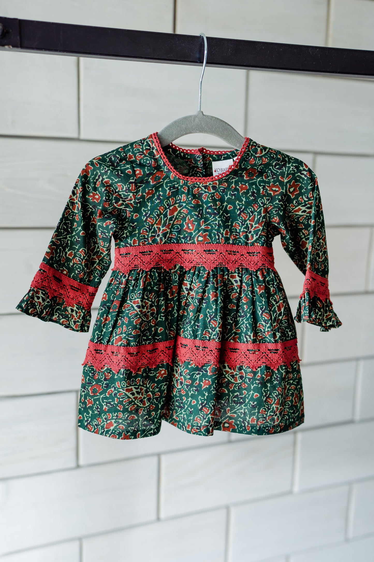 Holiday Paisley Baby Dress + Bloomers