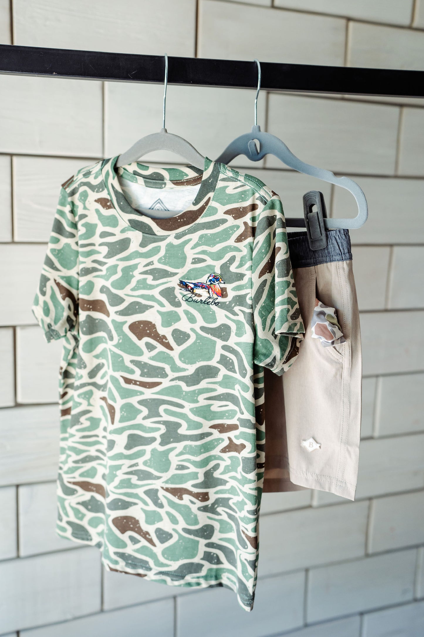 Boys Burlebo Retro Mallard Pocket Tee