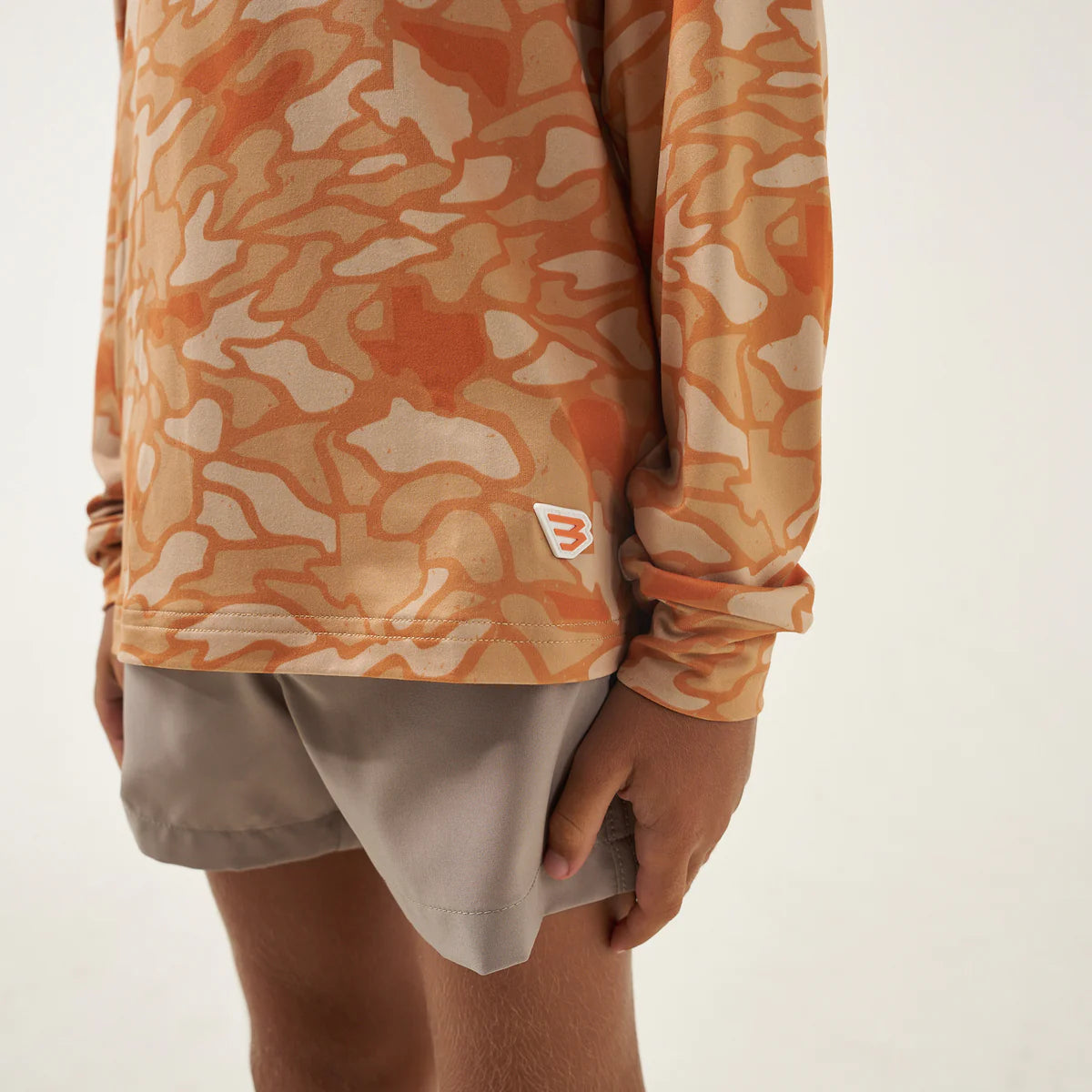 Toddler Burlebo Performance Hoodie - Orange Texas Camo