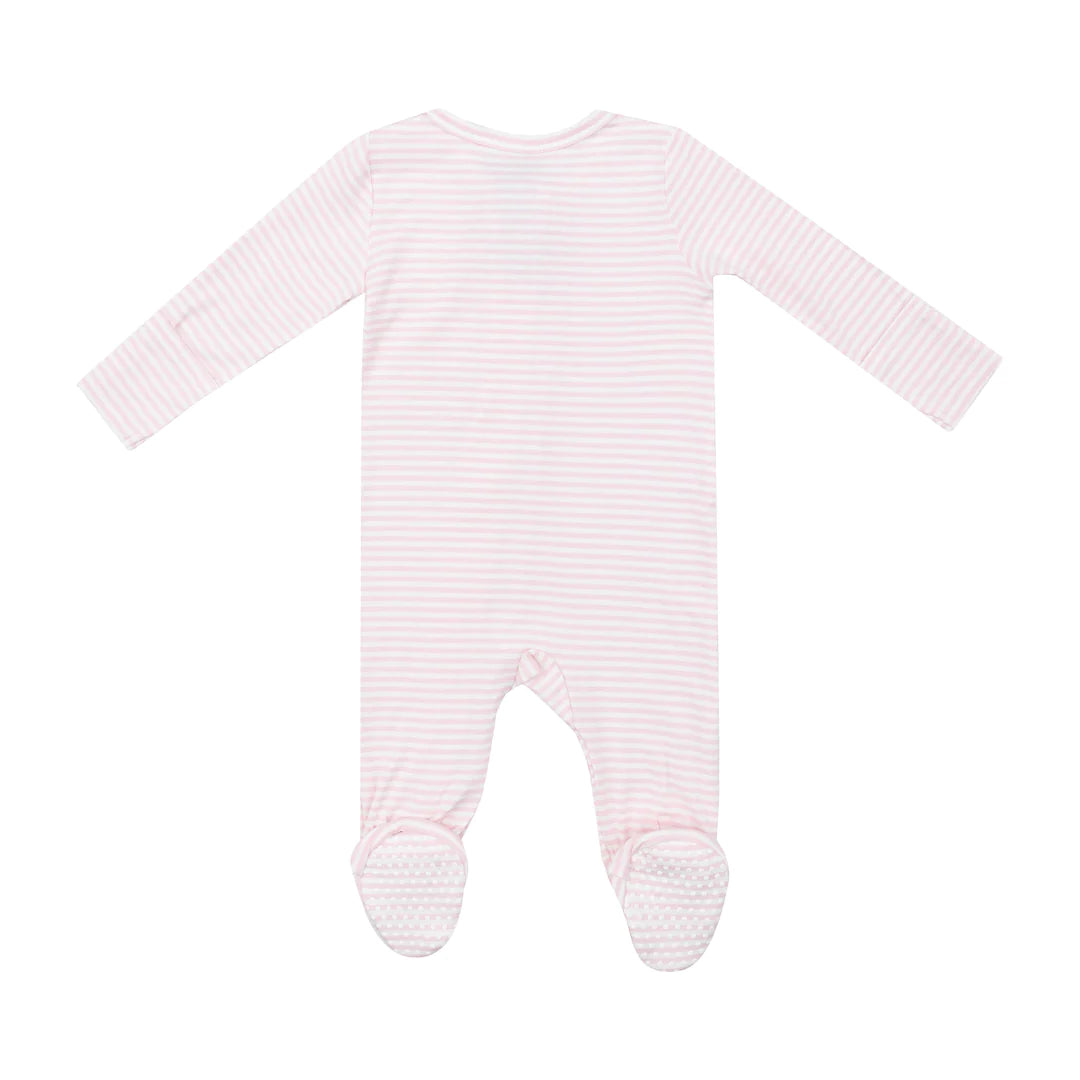Angel Dear Pink Stripe Footie