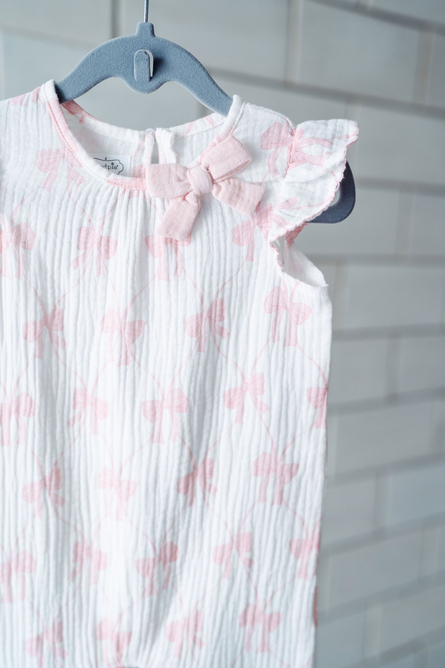 Pink Bow Printed Longall