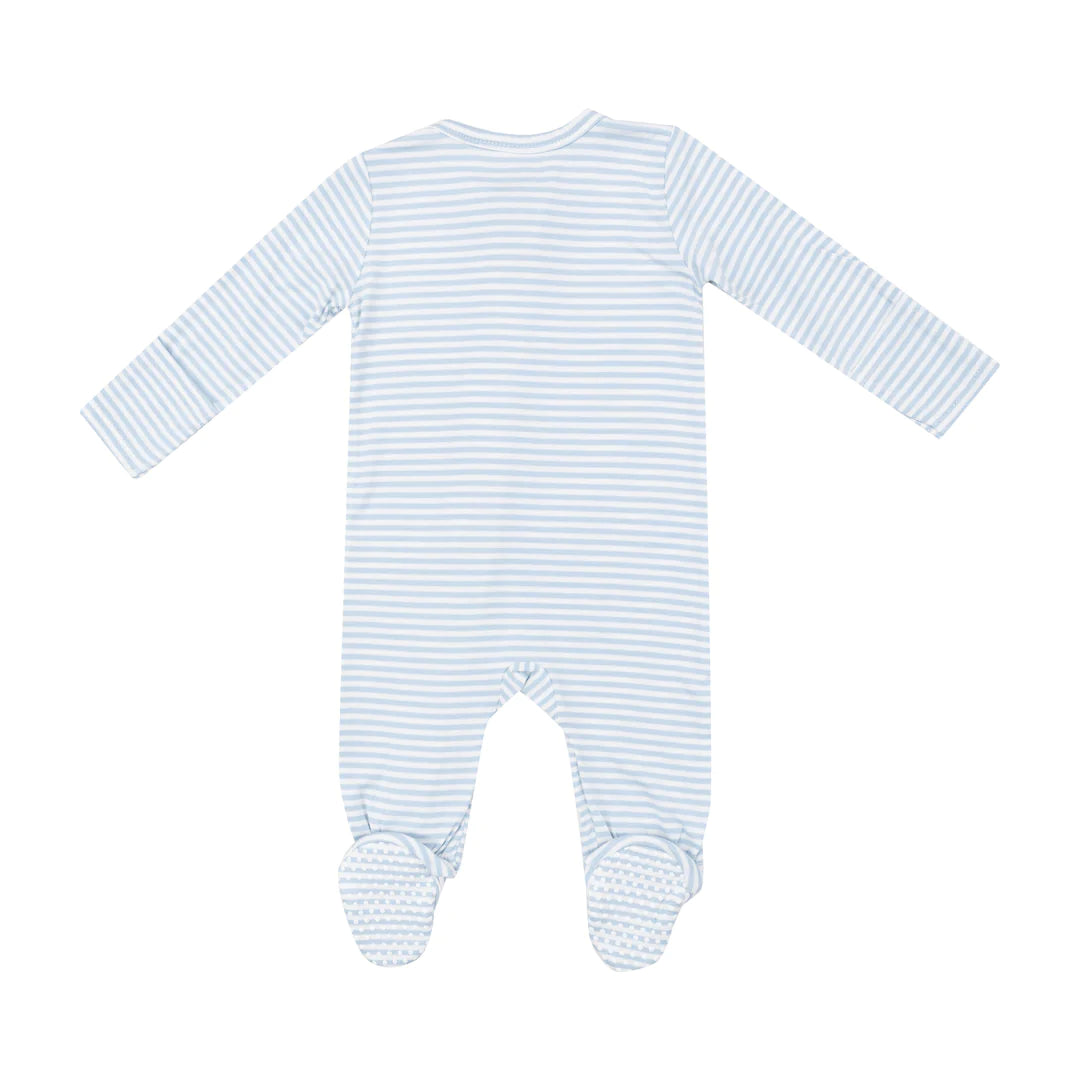 Angel Dear Blue Stripe Footie