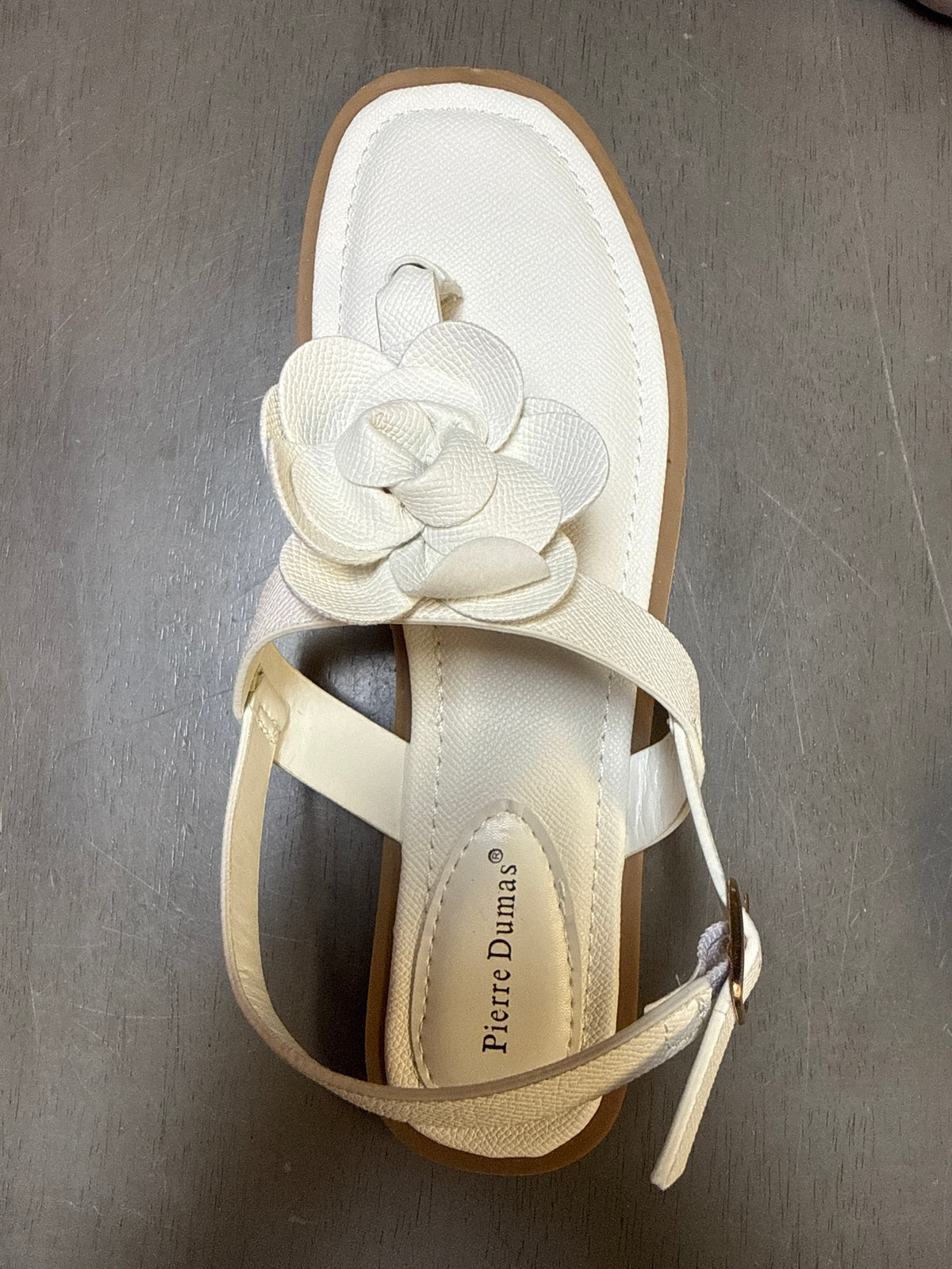 Flower Sandal White