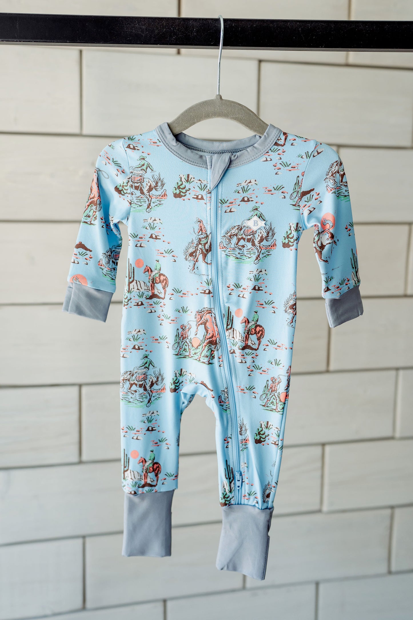 Baby Burlebo Cowboy Up Onesie