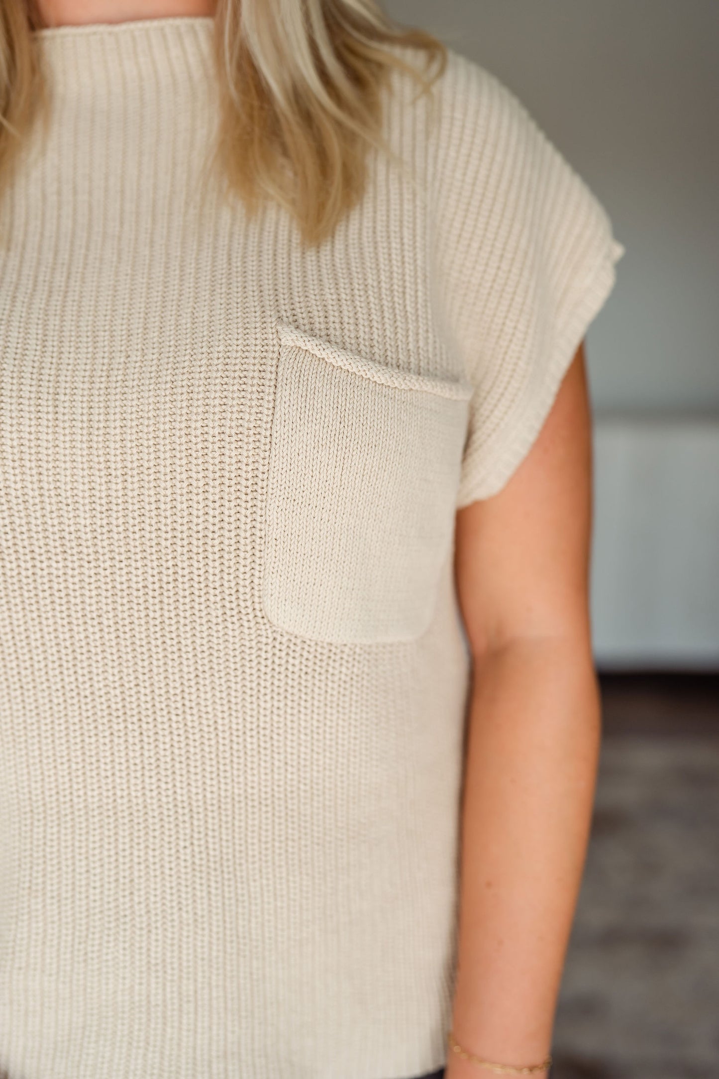 All Day Long Sleeveless Knitted Top