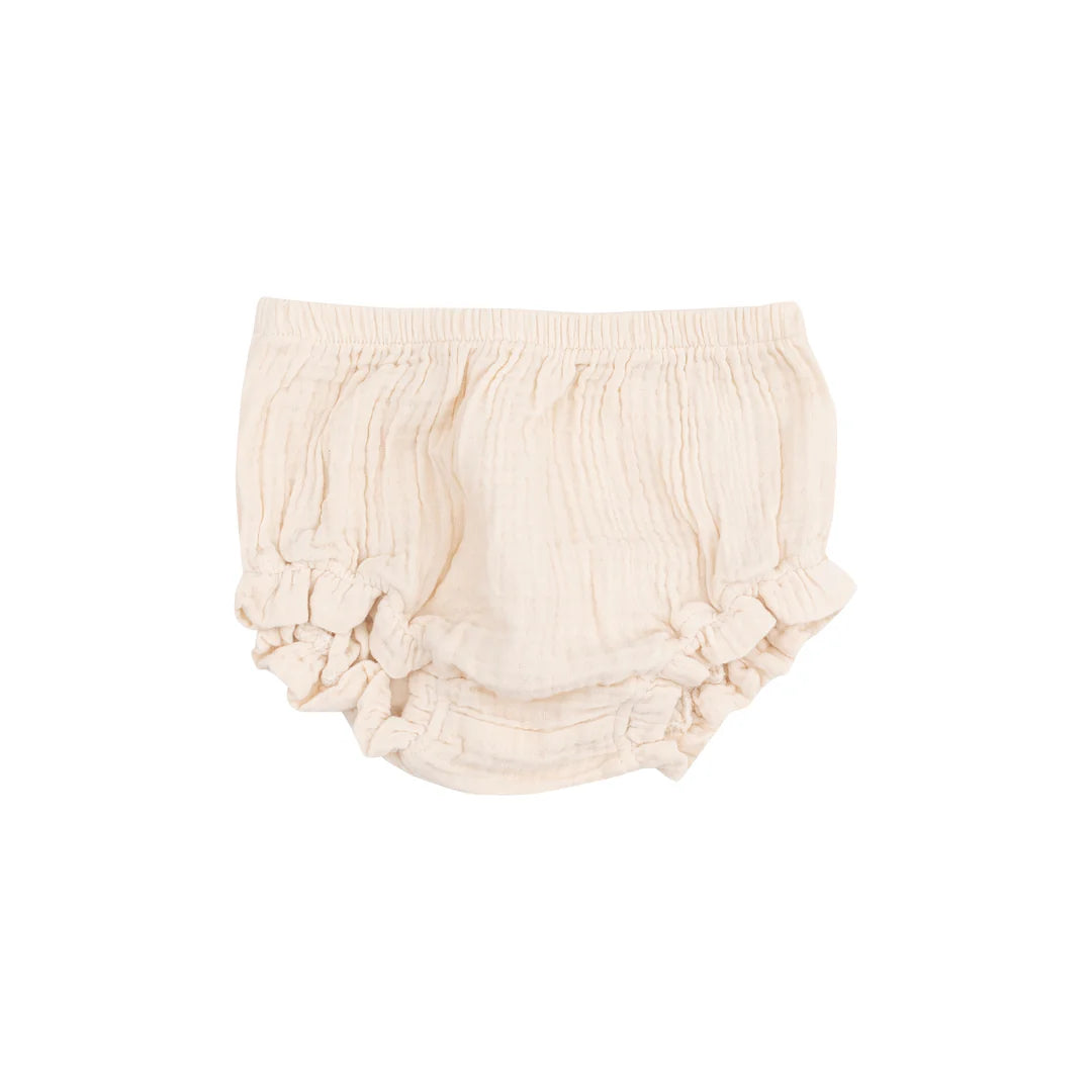 Angel Dear White Swan Ruffle Strap Smocked Top + Bloomers