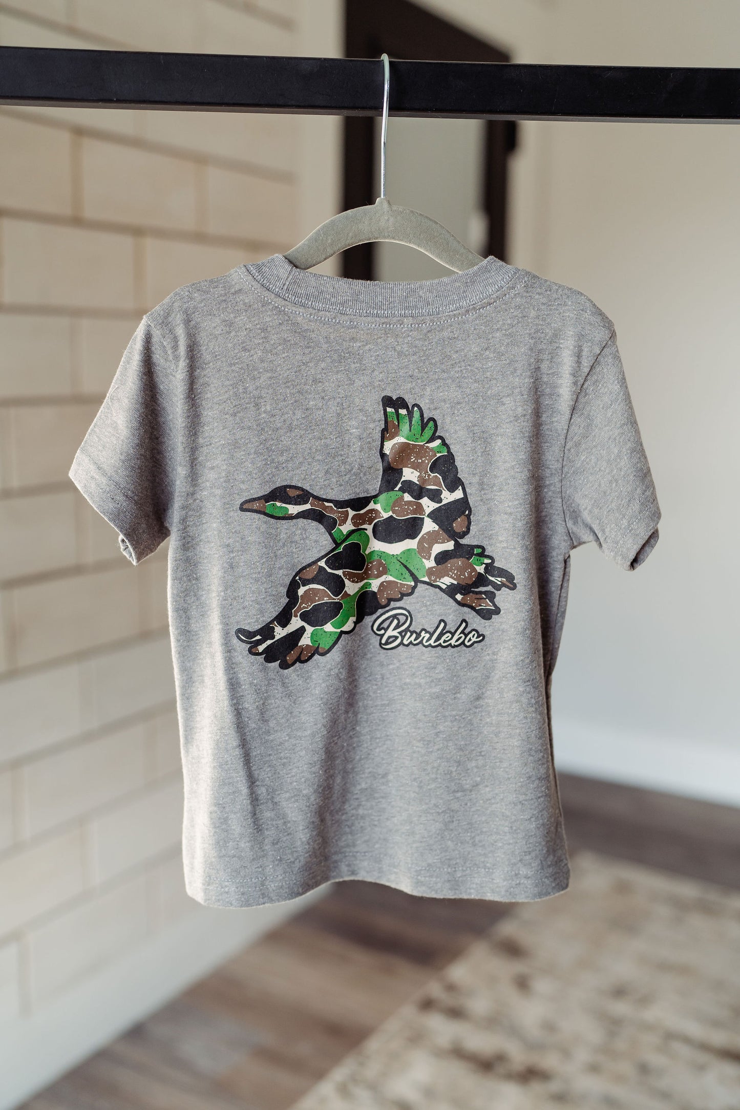 Toddler Burlebo Throwback Camo Flying Duck Tee