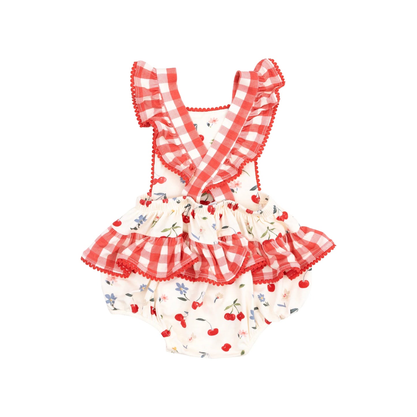 Angel Dear Ric-Rac Watercolor Cherries Ruffle Bubble