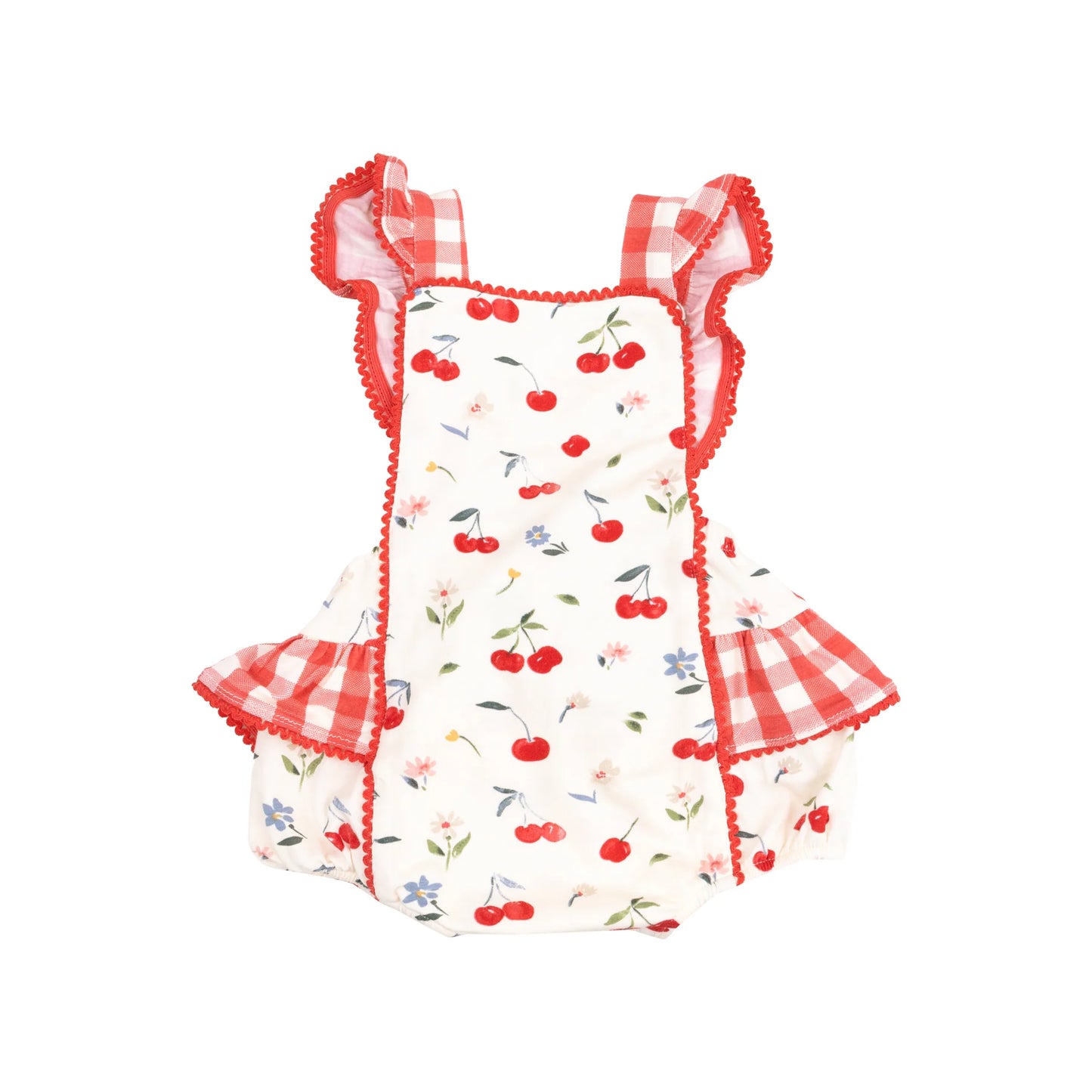 Angel Dear Ric-Rac Watercolor Cherries Ruffle Bubble