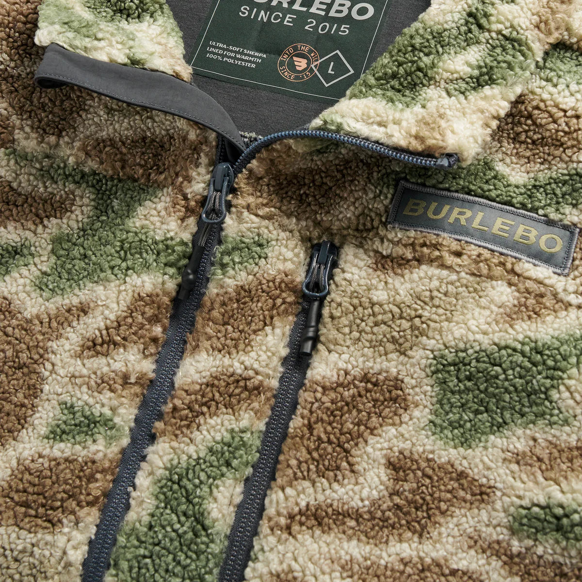 Boys Burlebo Full Zip Jacket - Alpine Camo