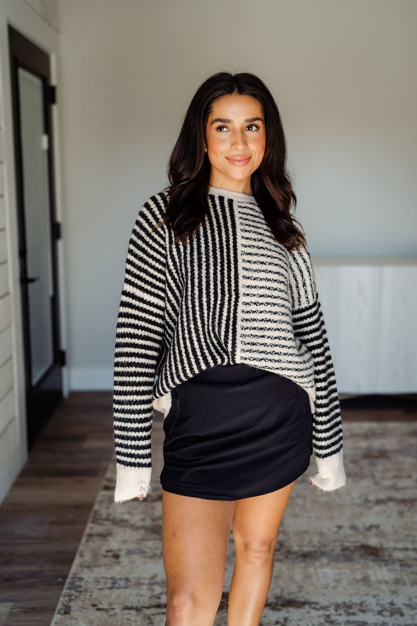 Lined Up Chunky Sweater