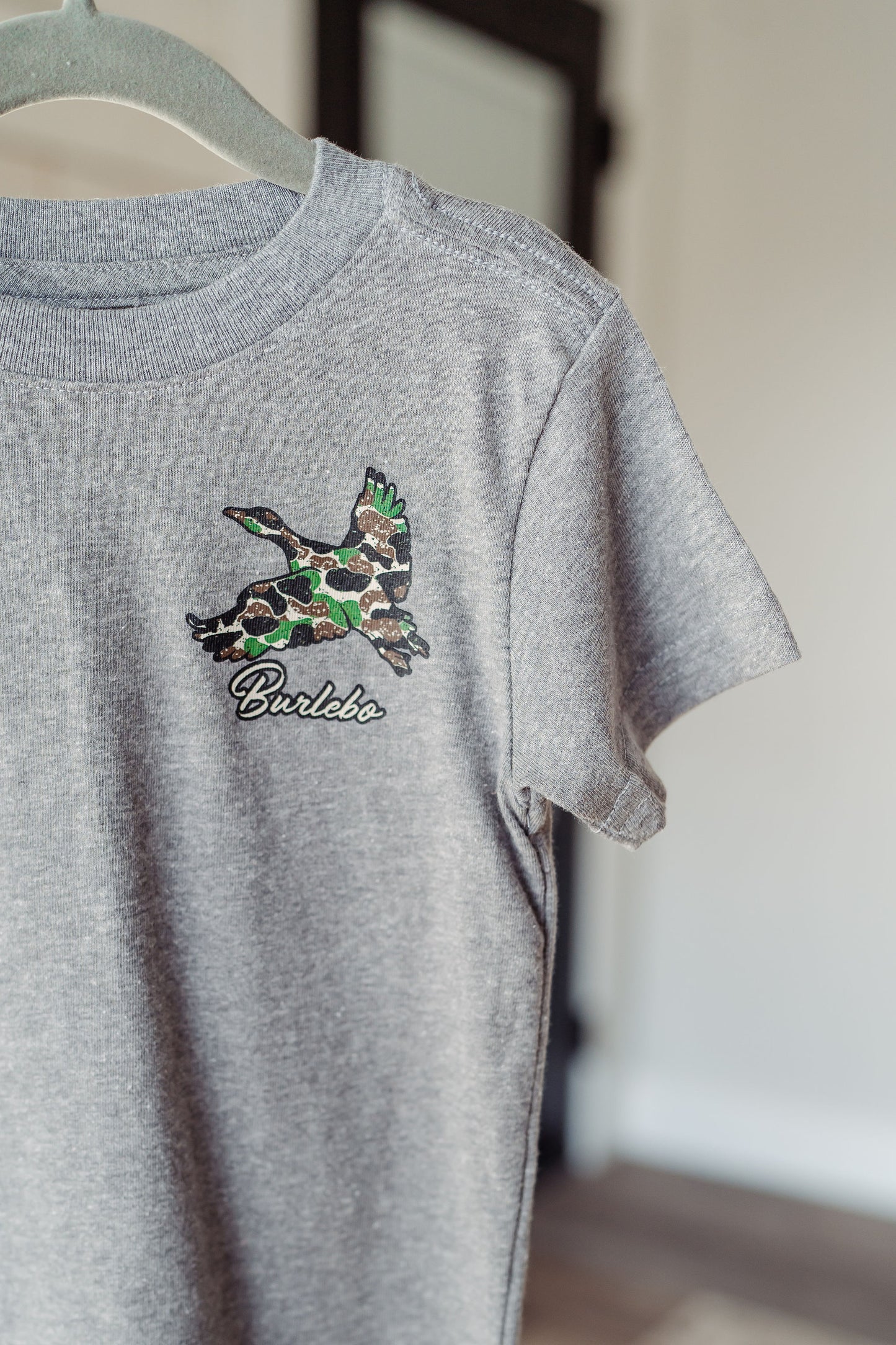 Toddler Burlebo Throwback Camo Flying Duck Tee