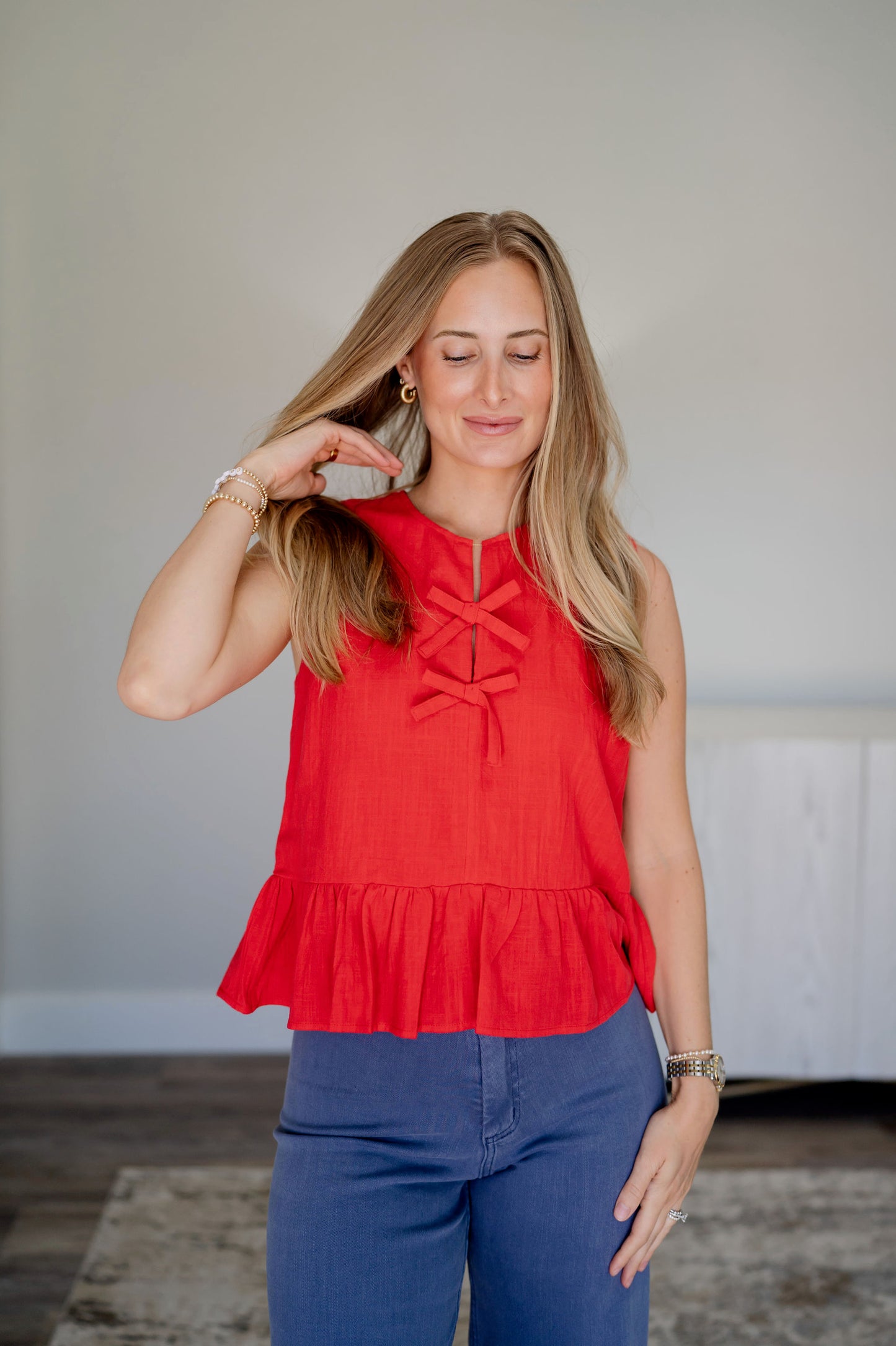 Hattie Peplum Top