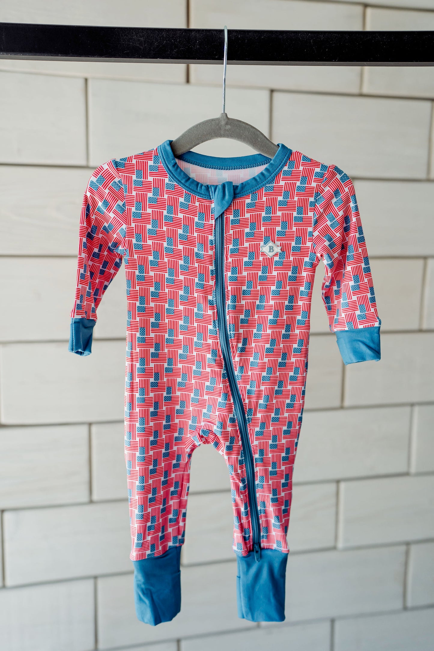 Baby Burlebo American Flags Onesie