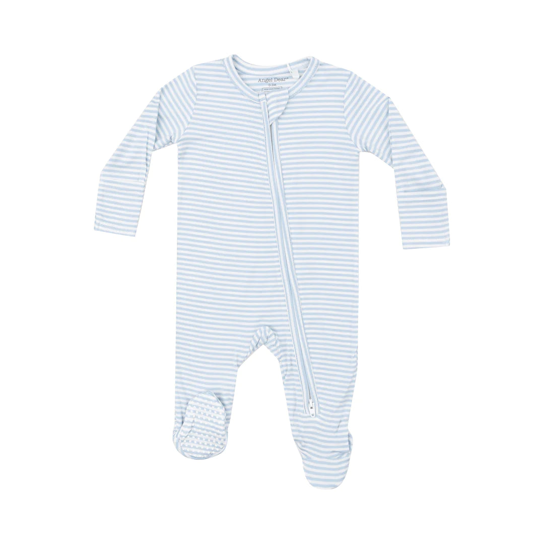 Angel Dear Blue Stripe Footie